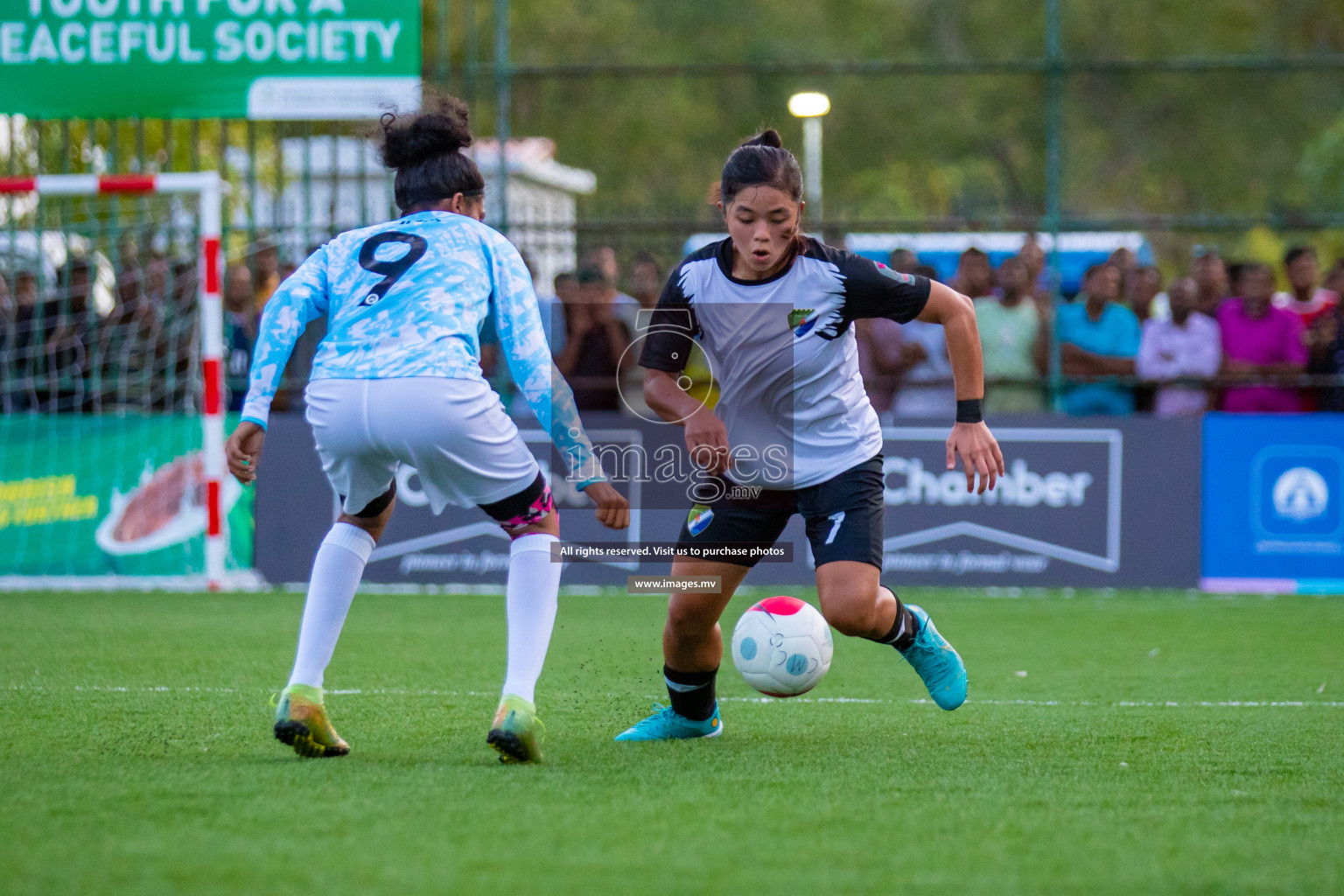 MPL vs DSC in Eighteen Thirty Women's Futsal Fiesta 2022 was held in Hulhumale', Maldives on Monday, 17th October 2022. Photos: Hassan Simah, Mohamed Mahfooz Moosa / images.mv