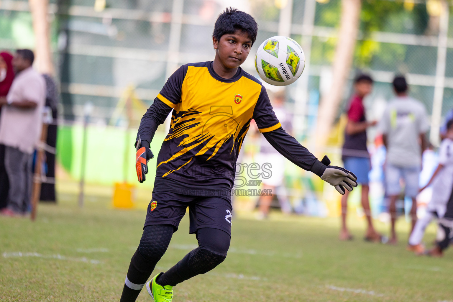 Day 1 of MILO Academy Championship 2024 - U12 was held at Henveiru Grounds in Male', Maldives on Thursday, 4th July 2024. 
Photos: Ismail Thoriq / images.mv