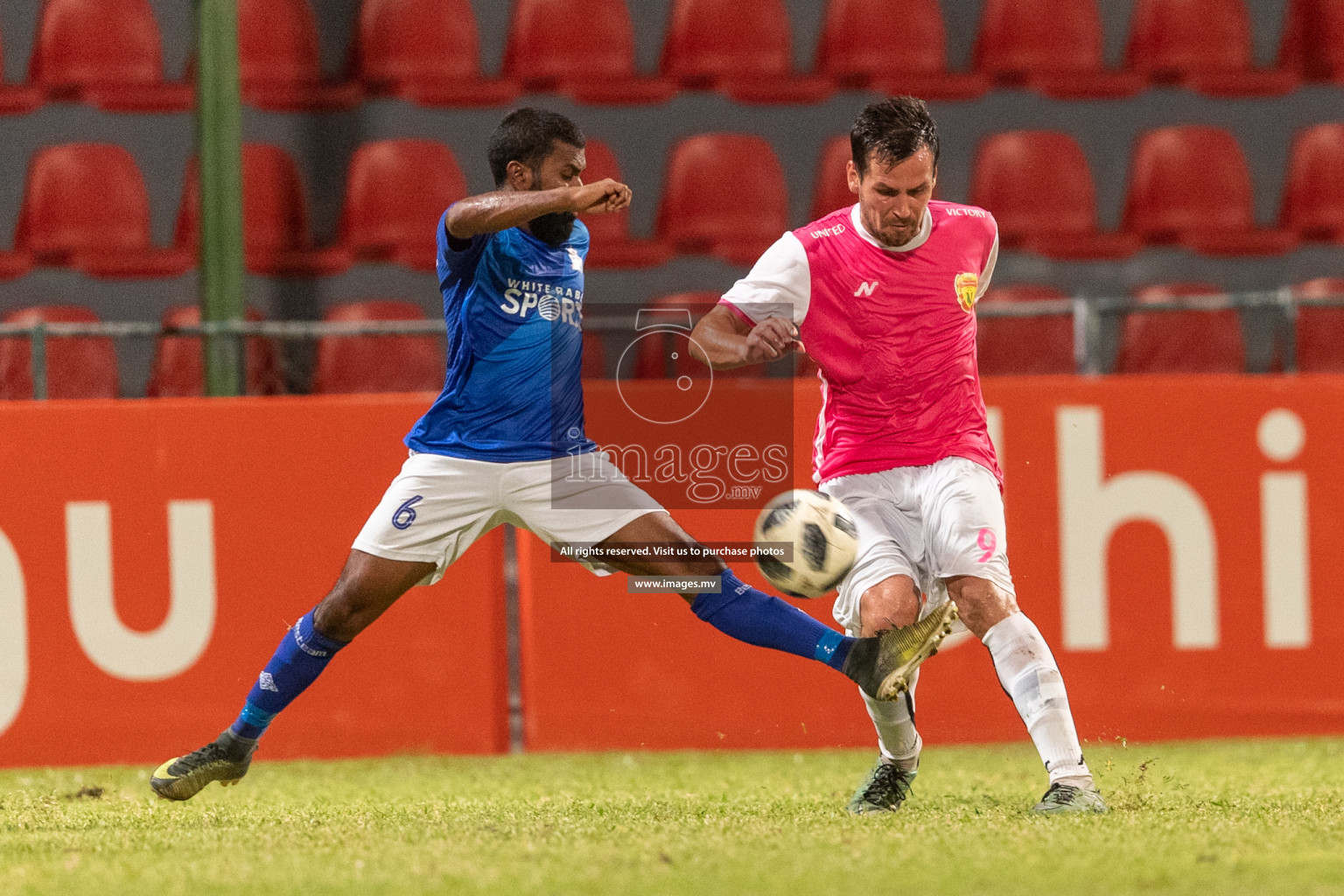 Nilandhoo FC vs United Victory in Dhiraagu Dhivehi Premier League 2019 held in Male', Maldives on 5th July 2019 Photos: Suadh Abdul Sattar/images.mv