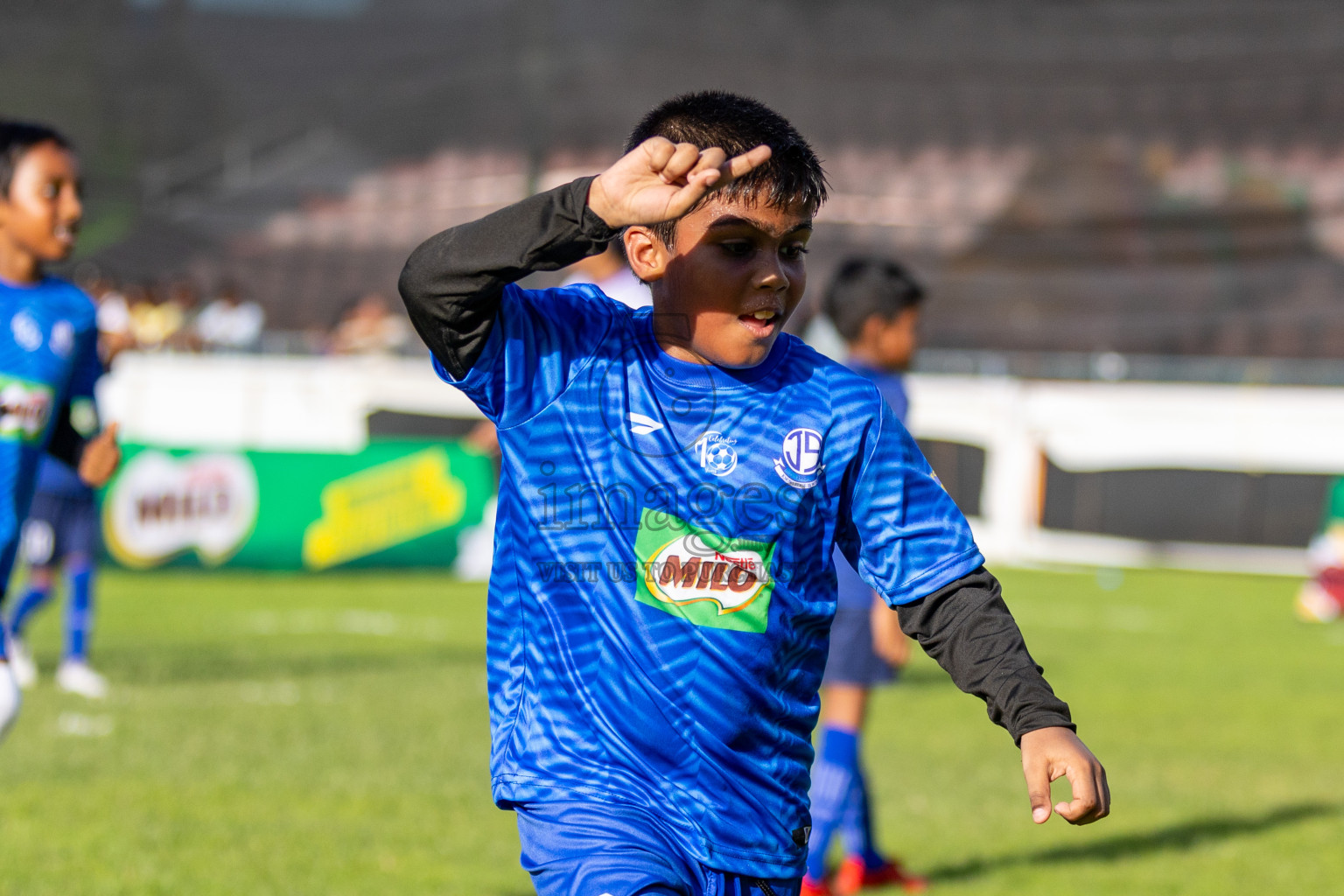 Day 1 of MILO Kids Football Fiesta was held at National Stadium in Male', Maldives on Friday, 23rd February 2024. Photos: Hassan Simah / images.mv