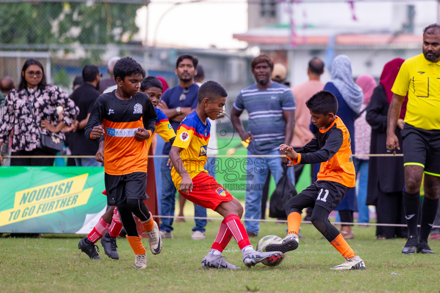 Day 1 of MILO Academy Championship 2024 - U12 was held at Henveiru Grounds in Male', Maldives on Thursday, 4th July 2024. 
Photos: Ismail Thoriq / images.mv