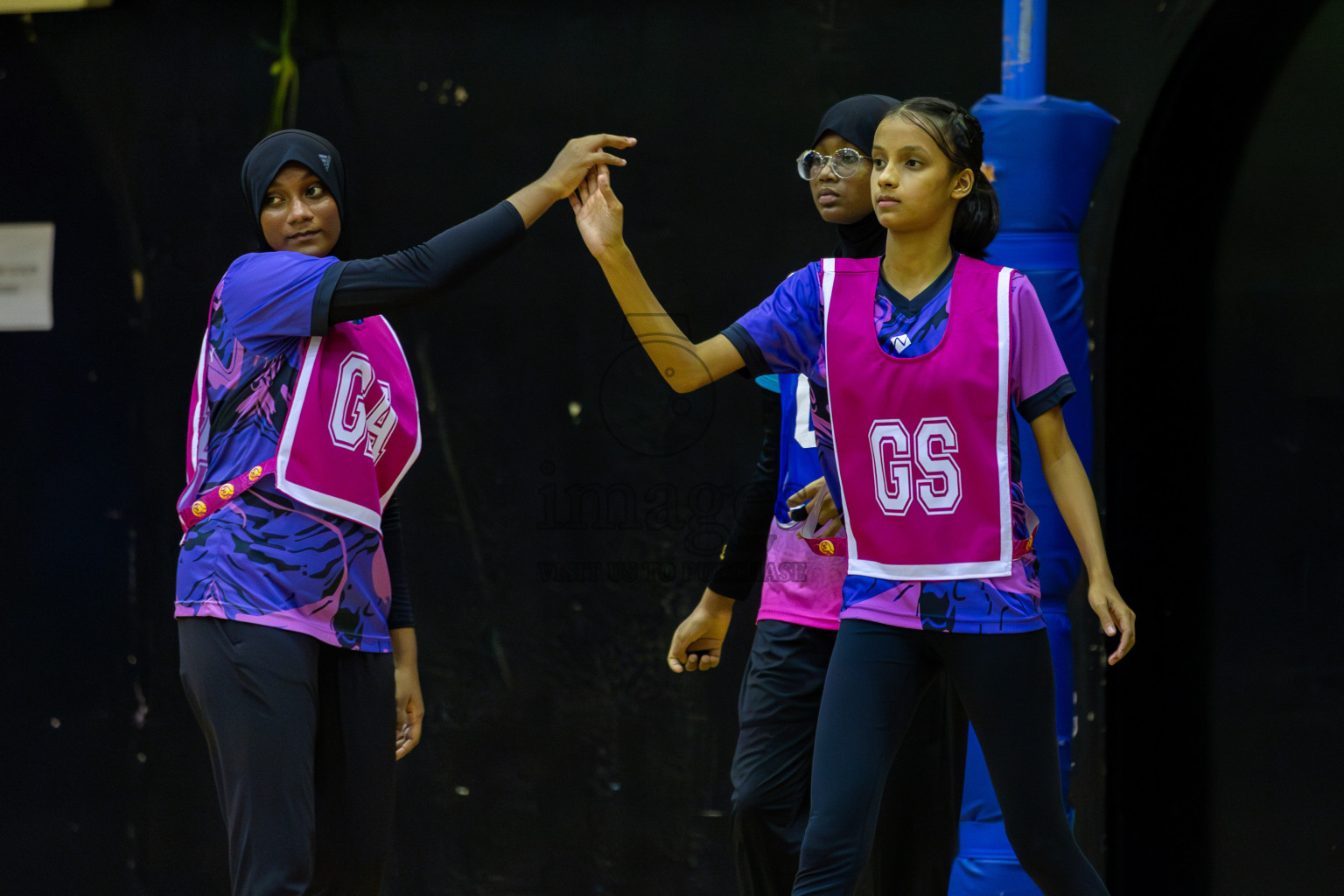 N Sports Academy A vs Young Netballers B in Day 1 of 3rd Junior Championship - Netball association of Maldives, held at Social Center on 19th January 2025 . Photos by Shuu Abdul Sattar