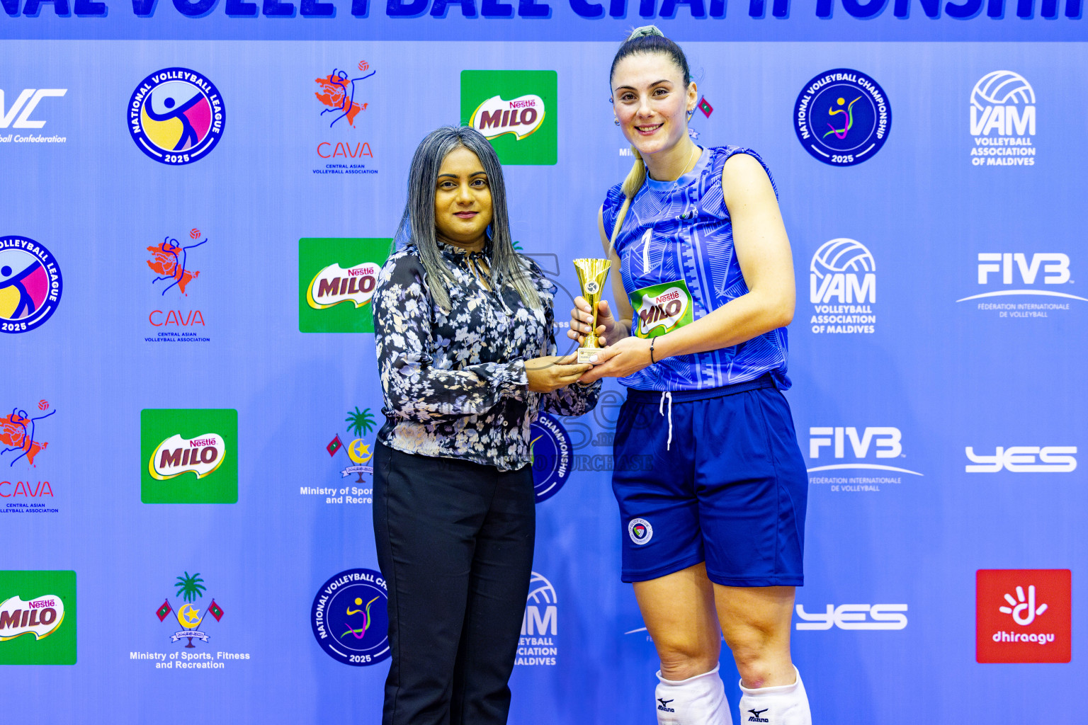 Police Club vs Flexor Sports Club in Day 1 of National Volleyball League 2025 - Women's Division held in Male', Maldives on Saturday, 19th April 2025 at Social Center Indoor Hall Photos 
By: Hassan Simah / images.mv