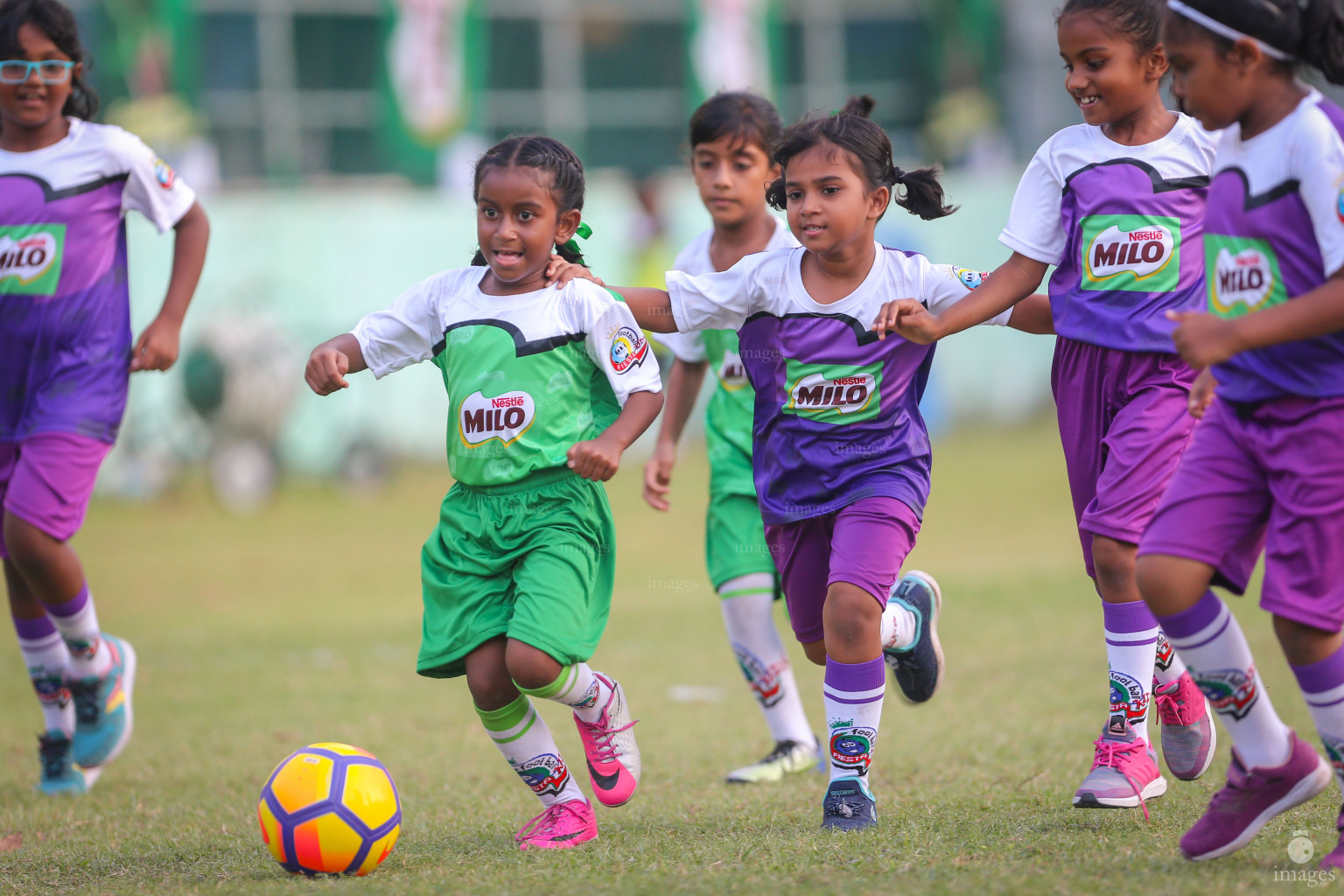 Day 1 of Milo Kids Football Fiesta in Henveiru Grounds in Male', Maldives, Wednesday, Fe20uary 19th 2019 (Images.mv Photo/Ismail Thoriq)