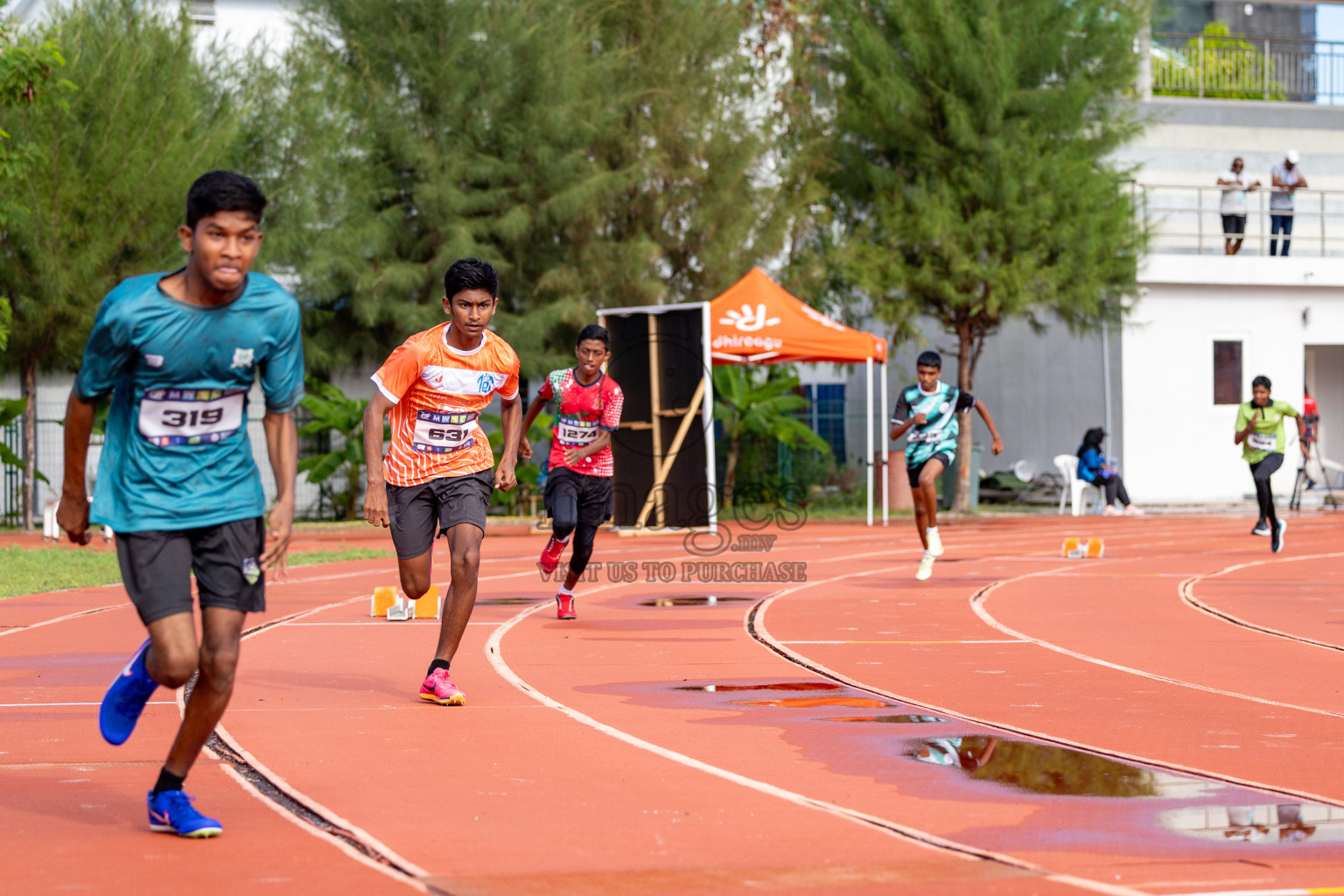 Day 2 of MWSC Interschool Athletics Championships 2024 held in Hulhumale Running Track, Hulhumale, Maldives on Sunday, 10th November 2024. 
Photos by:  Hassan Simah / Images.mv