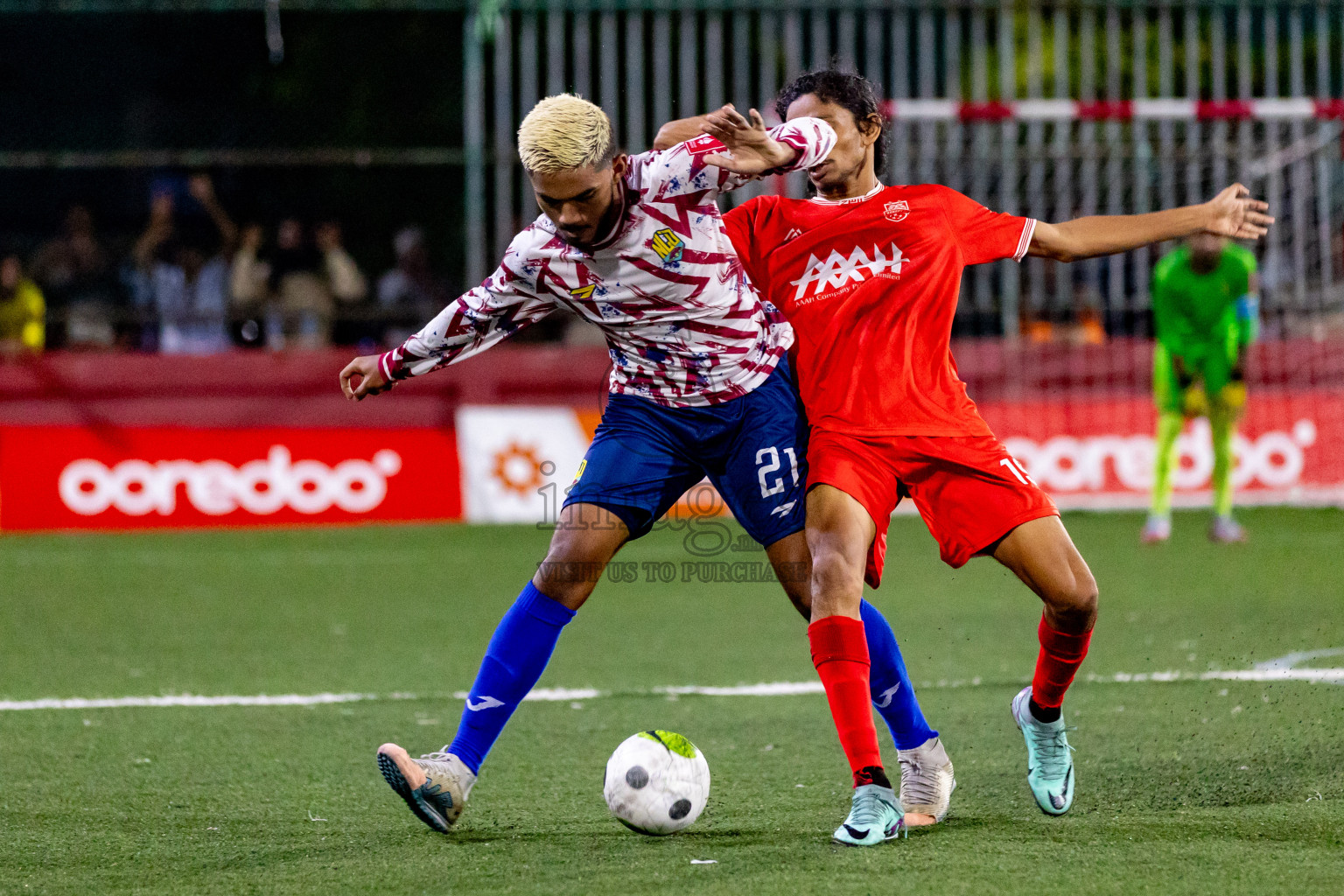 GA. Nilandhoo vs GA. Kondey in Day 19 of Golden Futsal Challenge 2024 was held on Friday, 2nd February 2024 in Hulhumale', Maldives 
Photos: Hassan Simah / images.mv