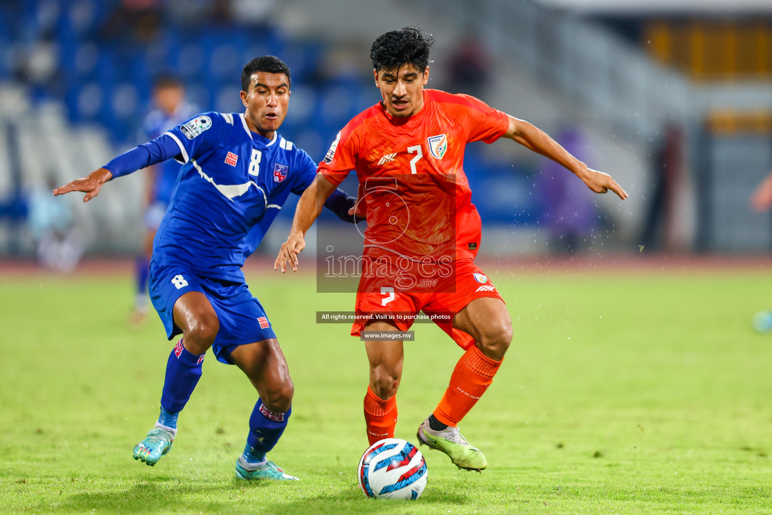 Nepal vs India in SAFF Championship 2023 held in Sree Kanteerava Stadium, Bengaluru, India, on Saturday, 24th June 2023. Photos: Hassan Simah / images.mv