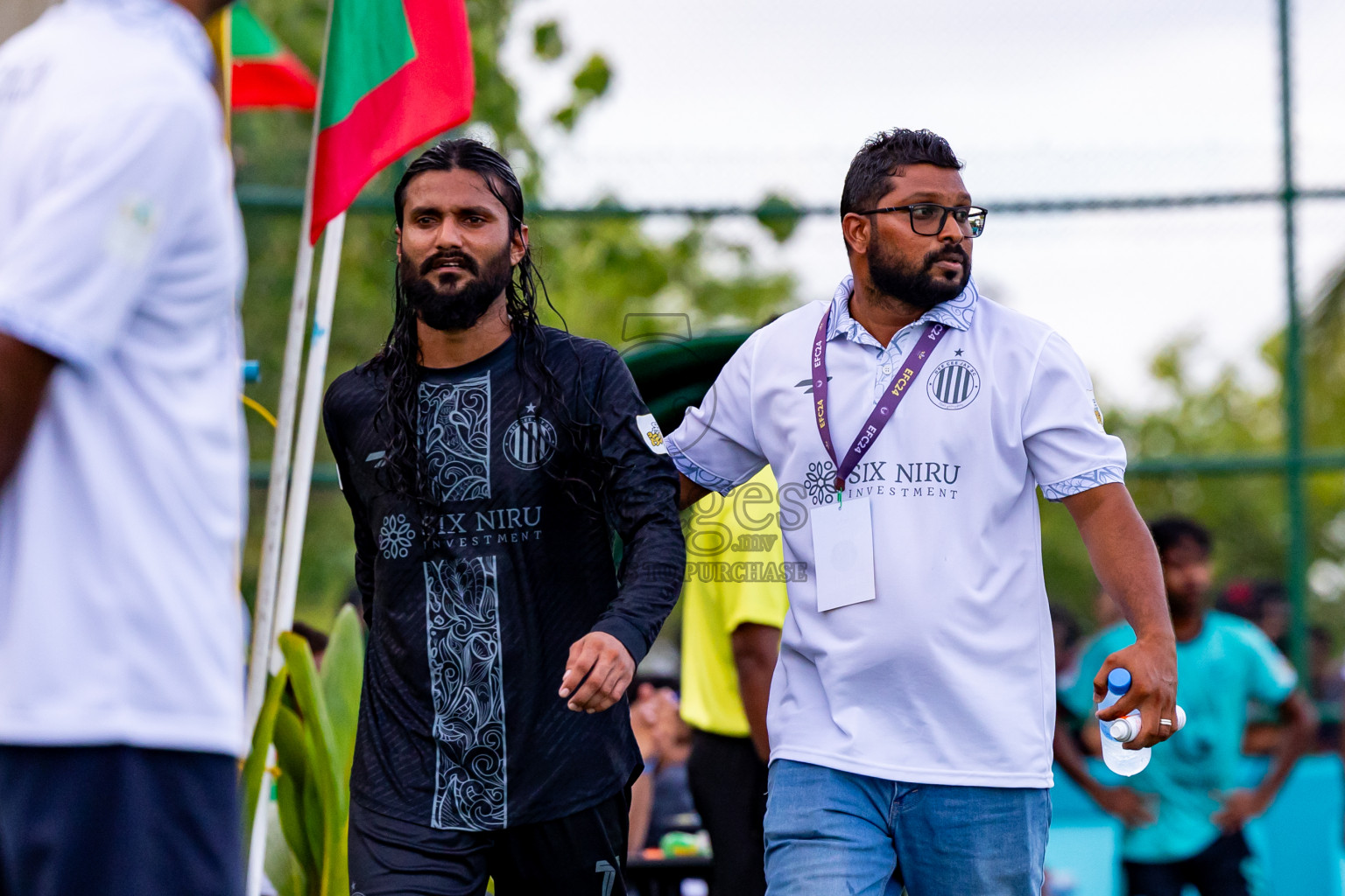 Dee Cee Jay SC vs Naalaafushi YC in Day 3 of Laamehi Dhiggaru Ekuveri Futsal Challenge 2024 was held on Sunday, 28th July 2024, at Dhiggaru Futsal Ground, Dhiggaru, Maldives Photos: Nausham Waheed / images.mv