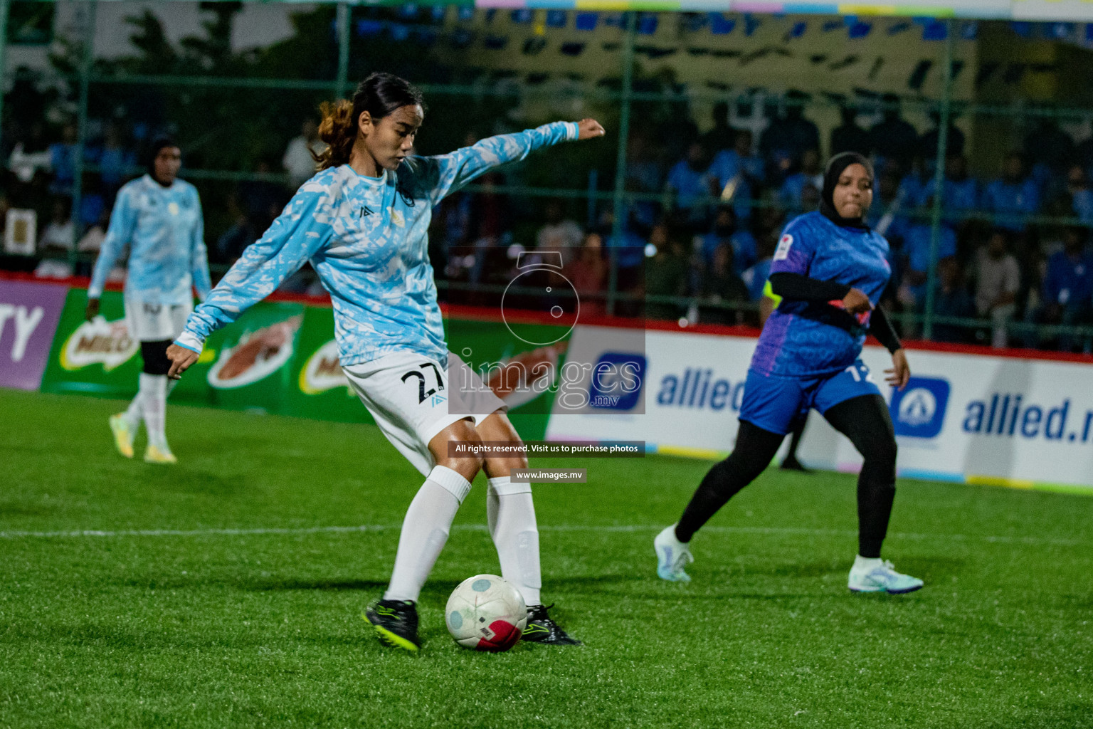 MPL vs Club MYS in Eighteen Thirty Women's Futsal Fiesta 2022 was held in Hulhumale', Maldives on Monday, 21st October 2022. Photos: Hassan Simah / images.mv