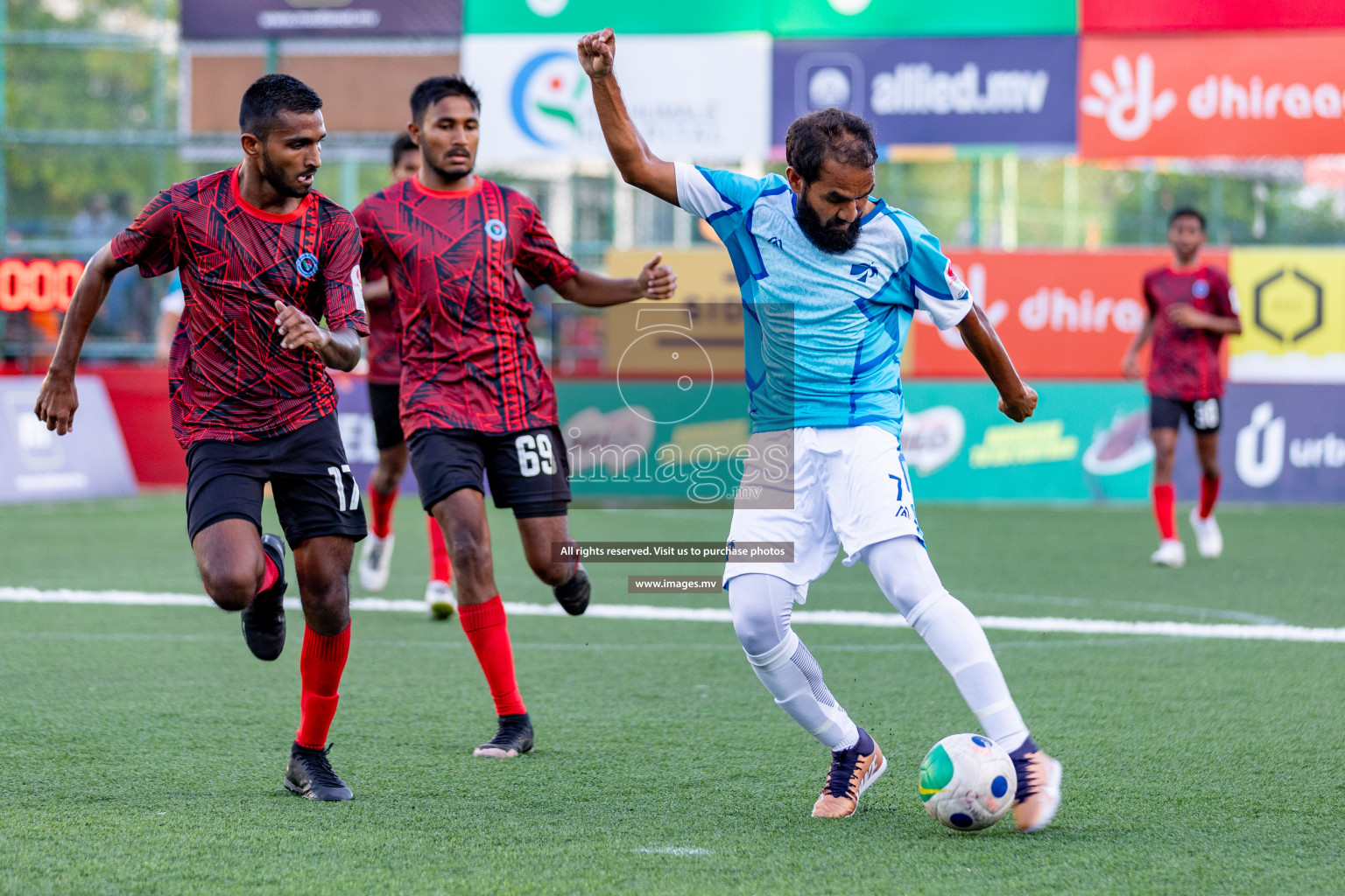 MACL vs Police Club in Club Maldives Cup 2023 held in Hulhumale, Maldives, on Saturday, 22nd July 2023. Photos: Hassan Simah / images.mv