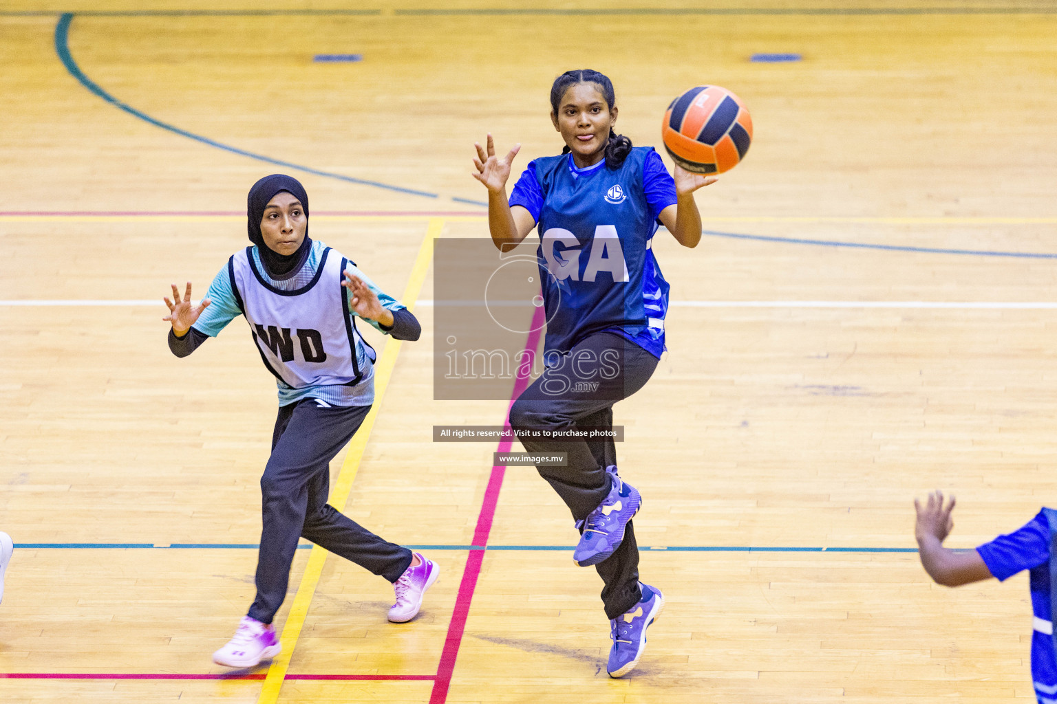 Day5 of 24th Interschool Netball Tournament 2023 was held in Social Center, Male', Maldives on 31st October 2023. Photos: Nausham Waheed / images.mv