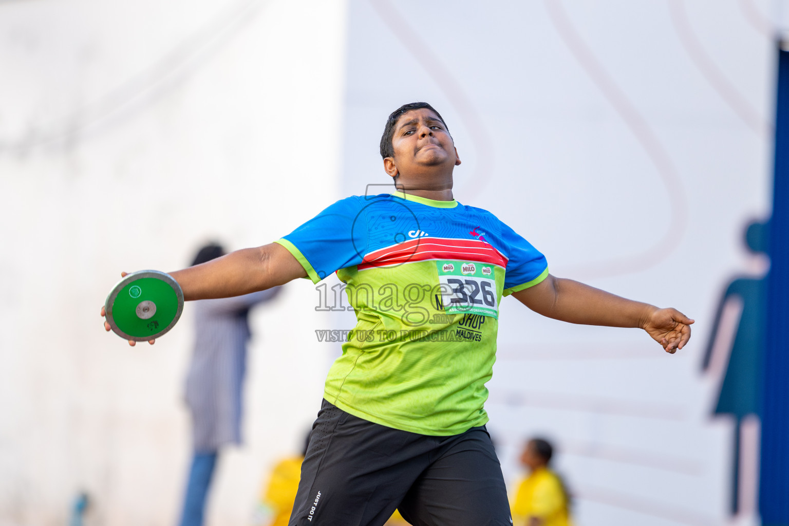 Day 2 of 12th Milo Association Championships was held in Ekuveni Track at Male', Maldives on Friday, 25th April 2025. Photos: Ismail Thoriq / images.mv