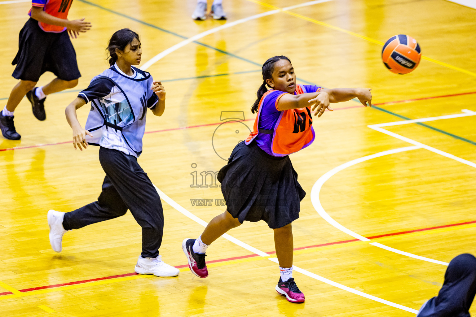 Day 5 of 25th Inter-School Netball Tournament was held in Social Center at Male', Maldives on Tuesday, 13th August 2024. Photos: Nausham Waheed / images.mv