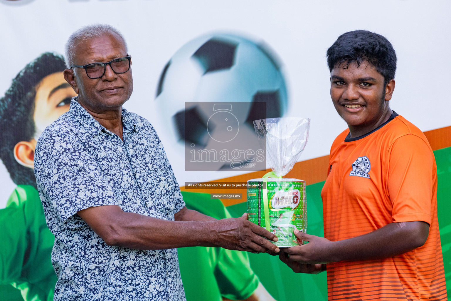 Day 1 of MILO Academy Championship 2023 (u14) was held in Henveyru Stadium Male', Maldives on 3rd November 2023. Photos: Nausham Waheed / images.mv