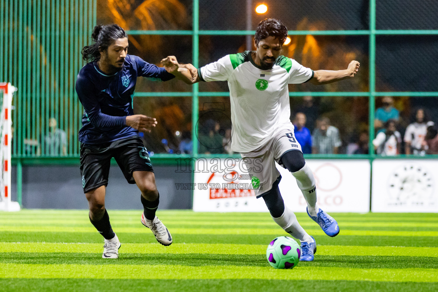 Nova SC vs Giraavarianz in Day 1 of BG Futsal Challenge 2024 was held on Thursday, 12th March 2024, in Male', Maldives Photos: Nausham Waheed / images.mv