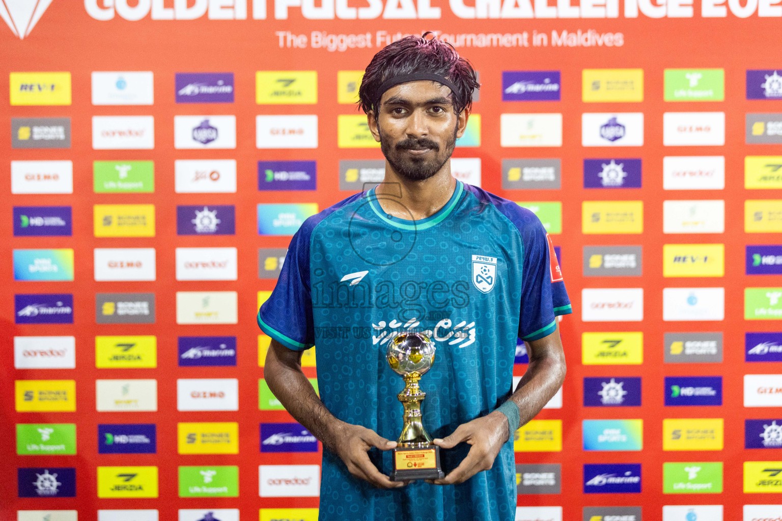 F Feeali vs F Bilehdhoo in Day 8 of Golden Futsal Challenge 2024 was held on Monday, 22nd January 2024, in Hulhumale', Maldives Photos: Nausham Waheed / images.mv