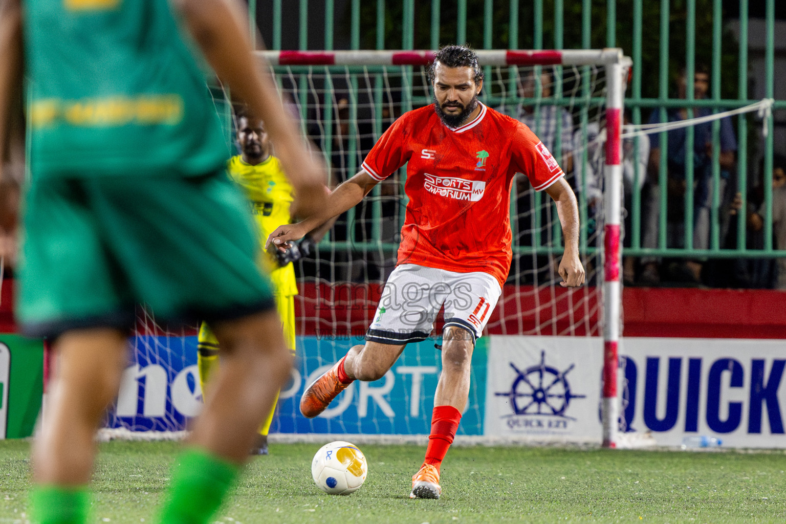 ADh Dhangethi vs ADh Mandhoo on Day 20 of Golden Futsal Challenge 2025 was held on Thursday, 23rd January 2025, in Hulhumale', Maldives. Photos: Nausham Waheed / images.mv