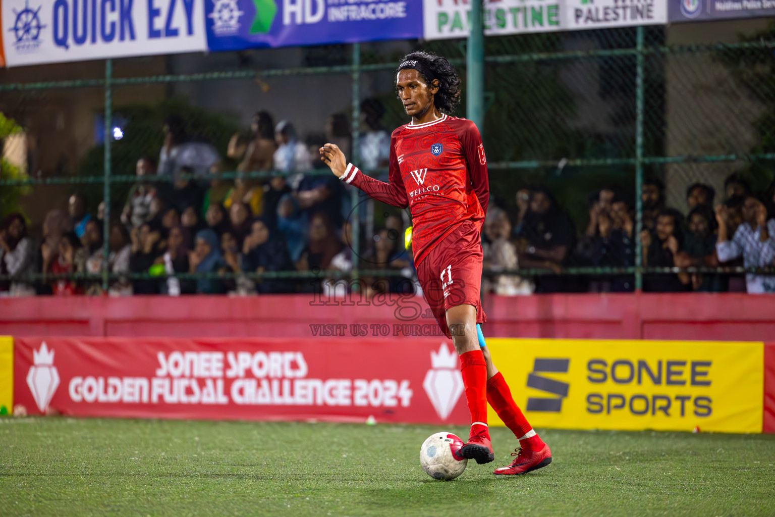 GA Dhevvadhoo vs GA Gemanafushi in Day 24 of Golden Futsal Challenge 2024 was held on Wednesday , 7th February 2024 in Hulhumale', Maldives
Photos: Ismail Thoriq / images.mv