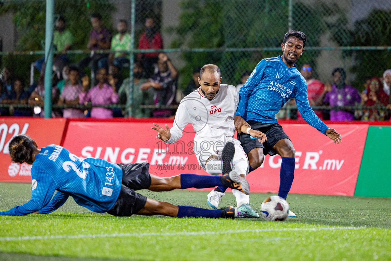 TEAM BADHAHI vs CRIMINAL COURT in Club Maldives Classic 2024 held in Rehendi Futsal Ground, Hulhumale', Maldives on Saturday, 14th September 2024. Photos: Nausham Waheed / images.mv