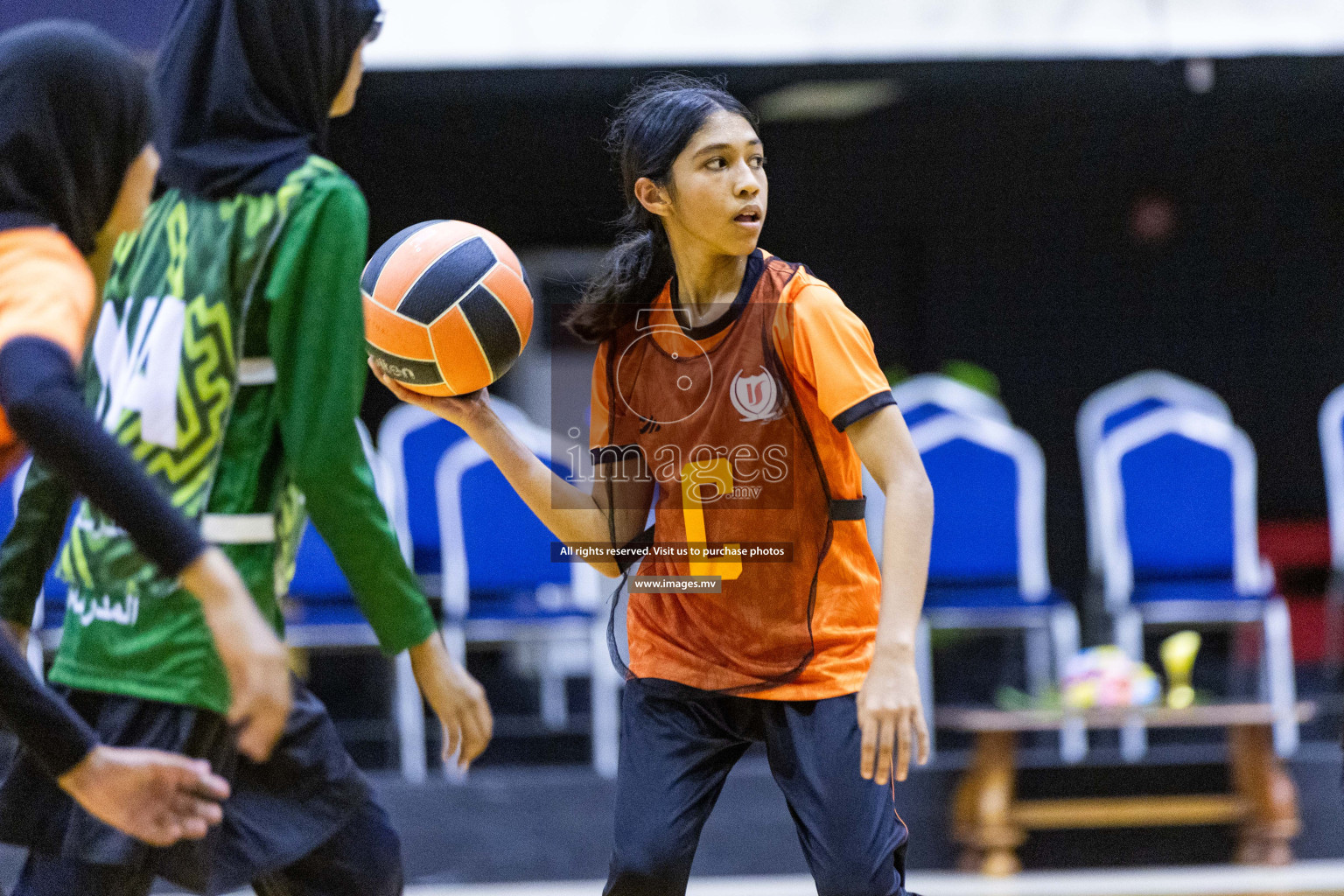 Day3 of 24th Interschool Netball Tournament 2023 was held in Social Center, Male', Maldives on 29th October 2023. Photos: Nausham Waheed, Mohamed Mahfooz Moosa / images.mv