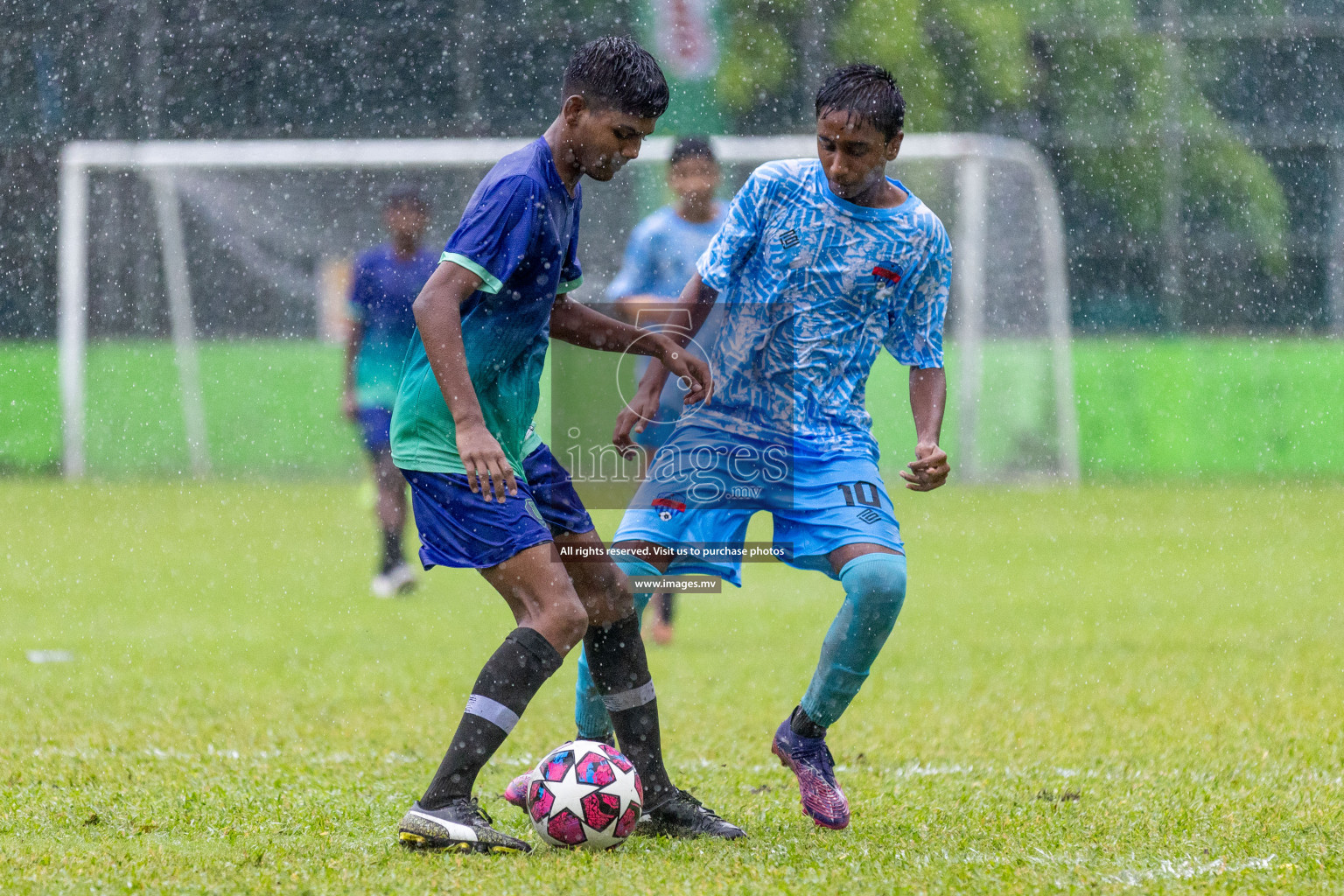 Day 1 of MILO Academy Championship 2023 (u14) was held in Henveyru Stadium Male', Maldives on 3rd November 2023. Photos: Nausham Waheed / images.mv