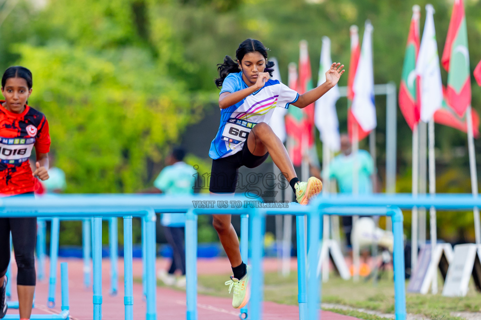 Day 4 of MWSC Interschool Athletics Championships 2024 held in Hulhumale Running Track, Hulhumale, Maldives on Tuesday, 12th November 2024. Photos by: Nausham Waheed / Images.mv