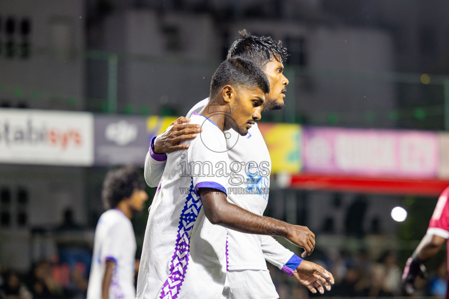 K Guraidhoo vs K Thulusdhoo on Day 18 of Golden Futsal Challenge 2025 was held on Thursday, 23rd January 2025, in Hulhumale', Maldives. Photos: Nausham Waheed / images.mv