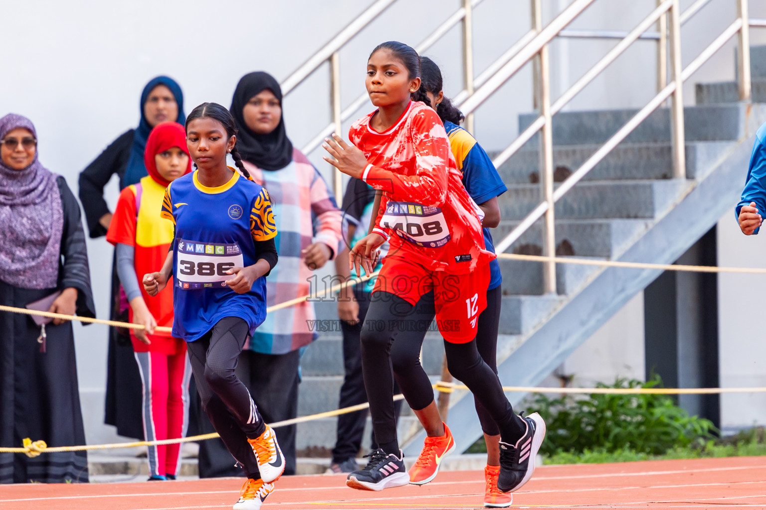 Day 3 of MWSC Interschool Athletics Championships 2024 held in Hulhumale Running Track, Hulhumale, Maldives on Monday, 11th November 2024. Photos by:  Nausham Waheed / Images.mv