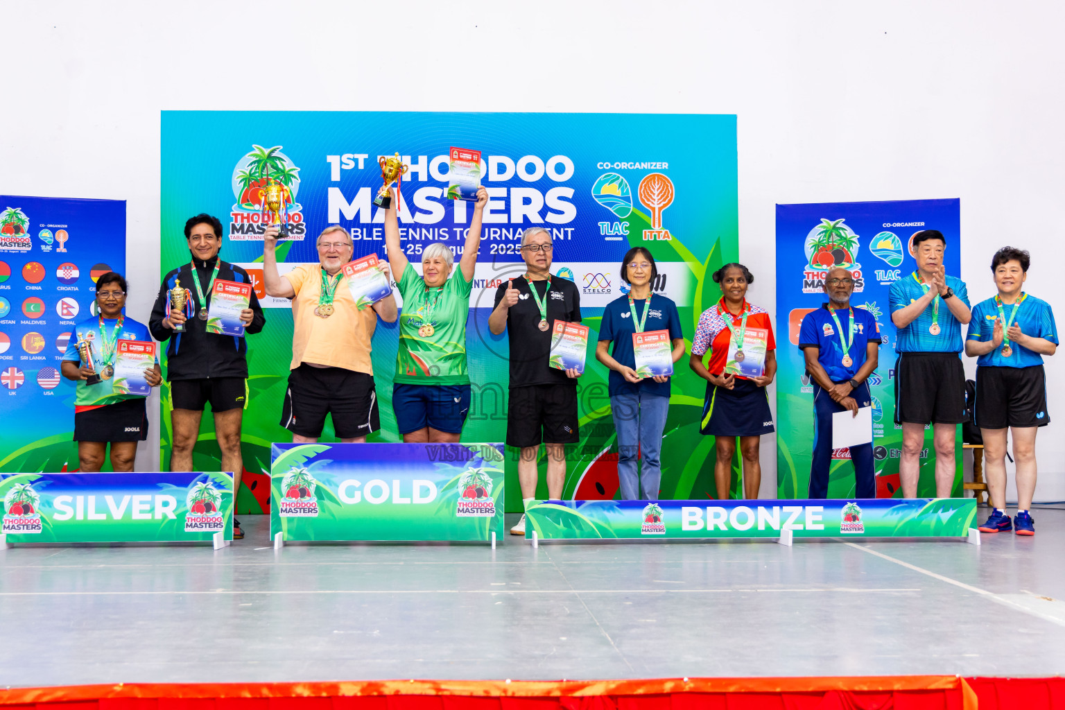 Day 3 of 1st Thoddoo Masters Table Tennis Tournament was held on Saturday, 23rd August 2025 in AA Thoddoo, Maldives. Photos: Nausham Waheed / images.mv