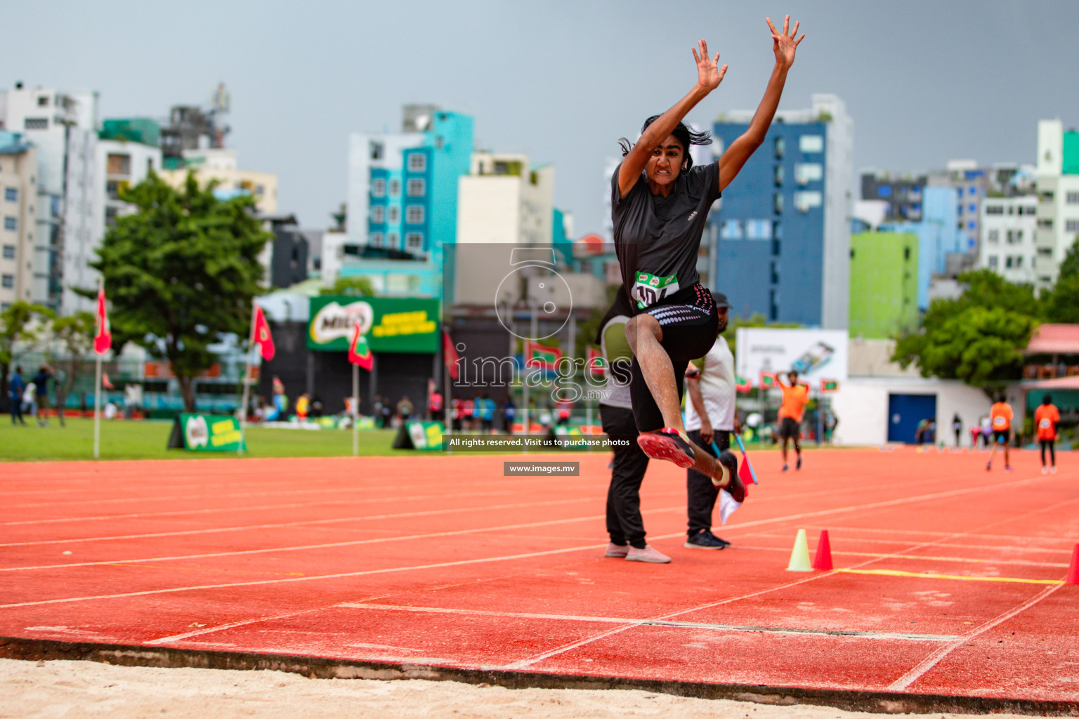 Day 2 of National Athletics Championship 2023 was held in Ekuveni Track at Male', Maldives on Friday, 24th November 2023. Photos: Hassan Simah / images.mv