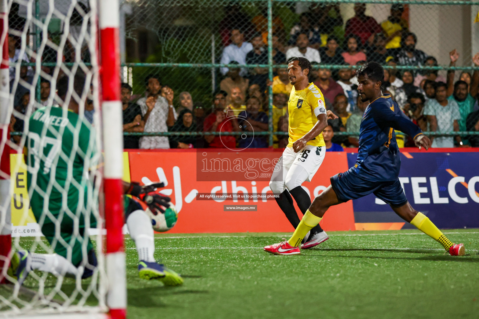 RRC vs Customs RC in Club Maldives Cup 2023 held in Hulhumale, Maldives, on Tuesday, 18th July 2023 Photos: Hassan Simah / images.mv