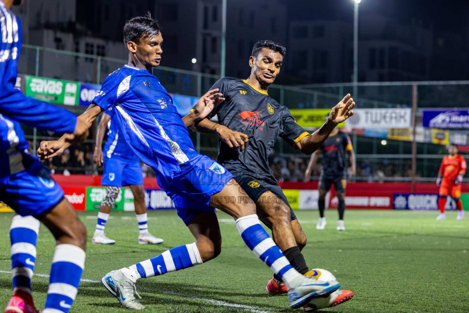 ADh Mandhoo vs AA Mathiveri in zone round Day 30 of Golden Futsal Challenge 2025 was held on Monday , 3rd February 2025, in Hulhumale', Maldives. Photos: Nausham Waheed / images.mv