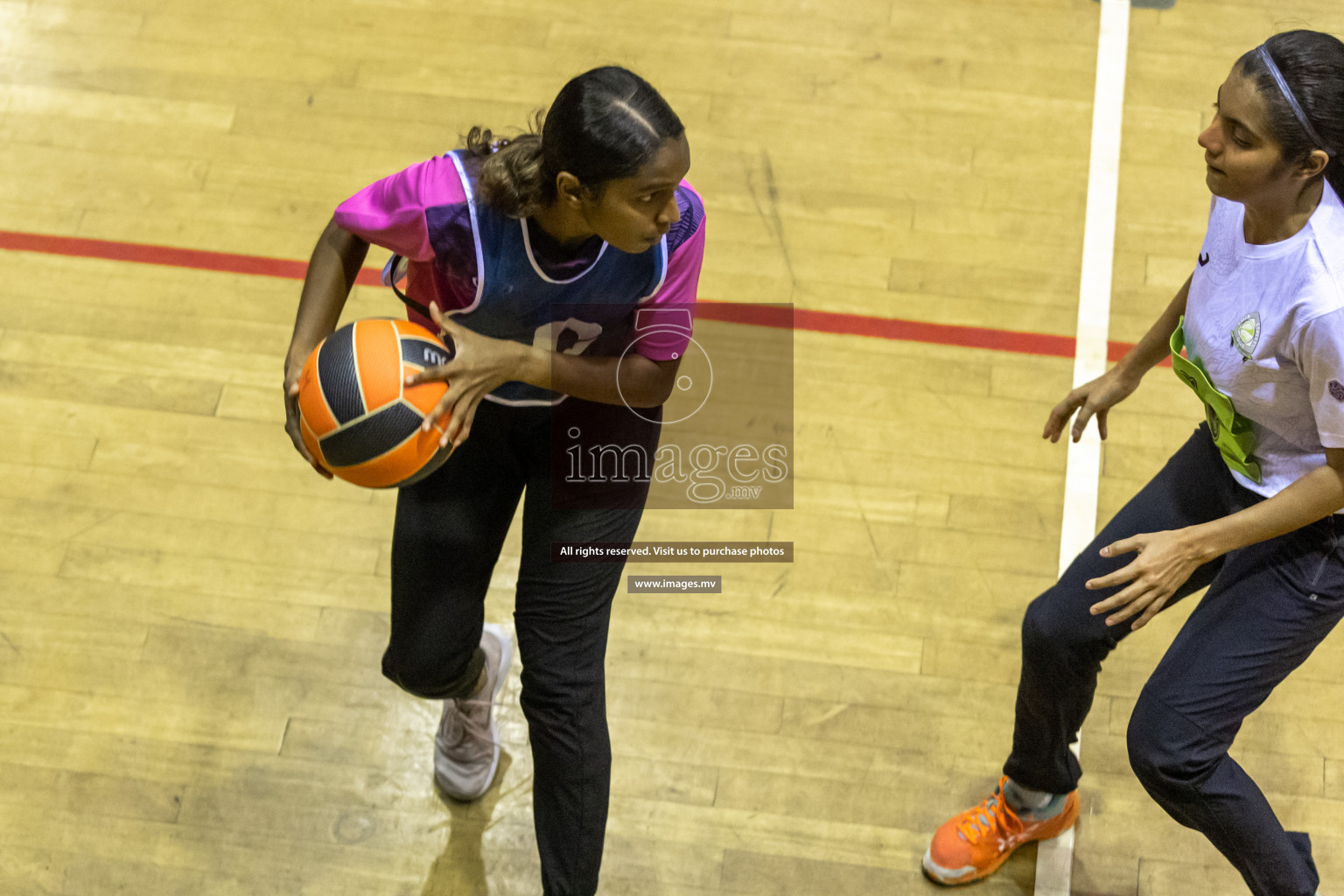 Sports Club Shining Star vs Club Green Streets in the Milo National Netball Tournament 2022 on 17 July 2022, held in Social Center, Male', Maldives. Photographer: Hassan Simah / Images.mv