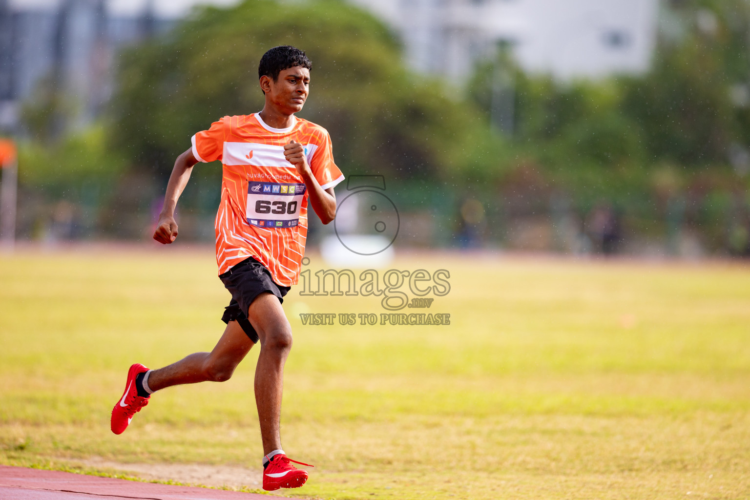 Day 3 of MWSC Interschool Athletics Championships 2024 held in Hulhumale Running Track, Hulhumale, Maldives on Monday, 11th November 2024. 
Photos by: Hassan Simah / Images.mv