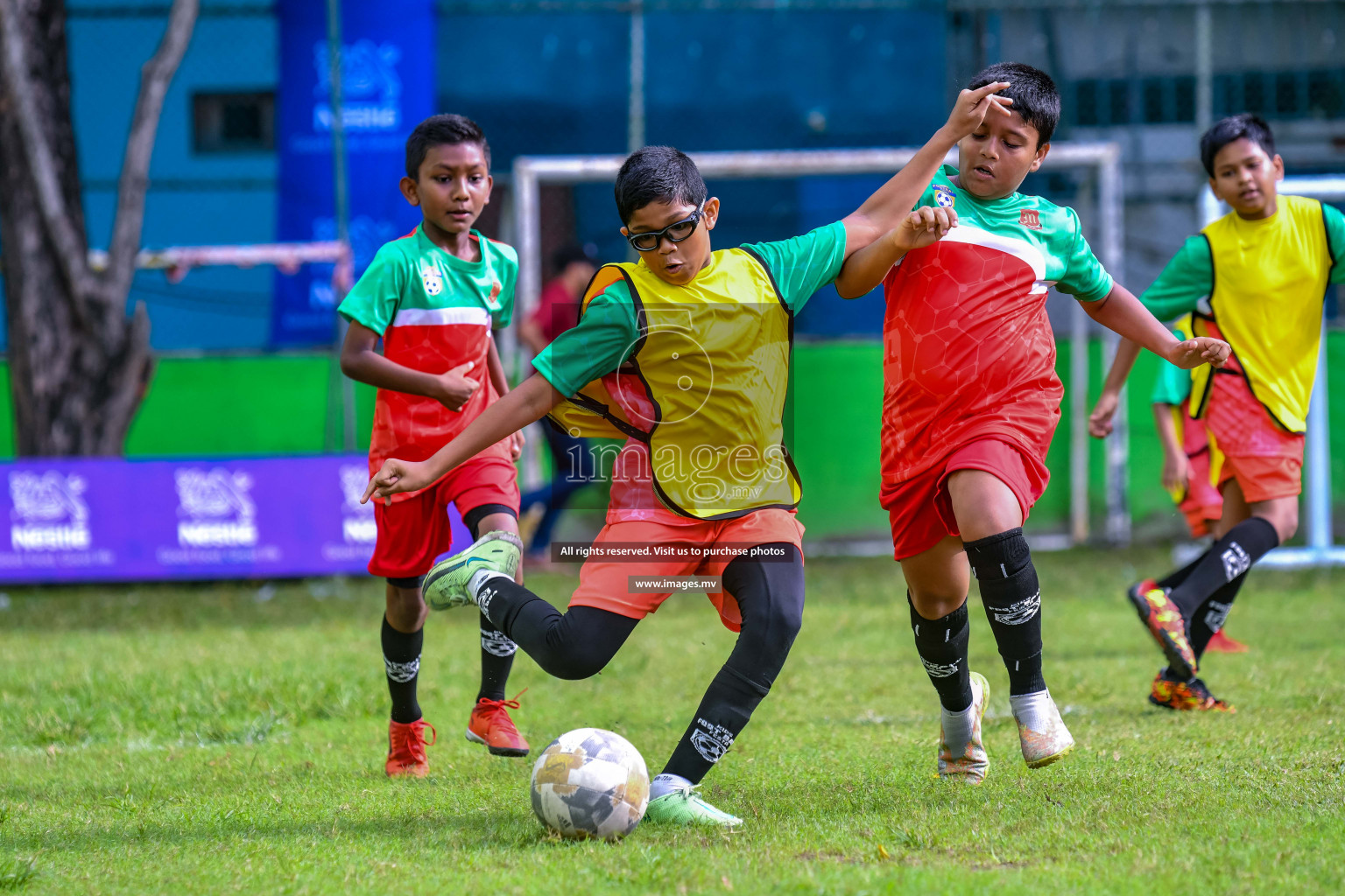 Day 1 of Milo Kids Football Fiesta 2022 was held in Male', Maldives on 19th October 2022. Photos: Nausham Waheed/ images.mv