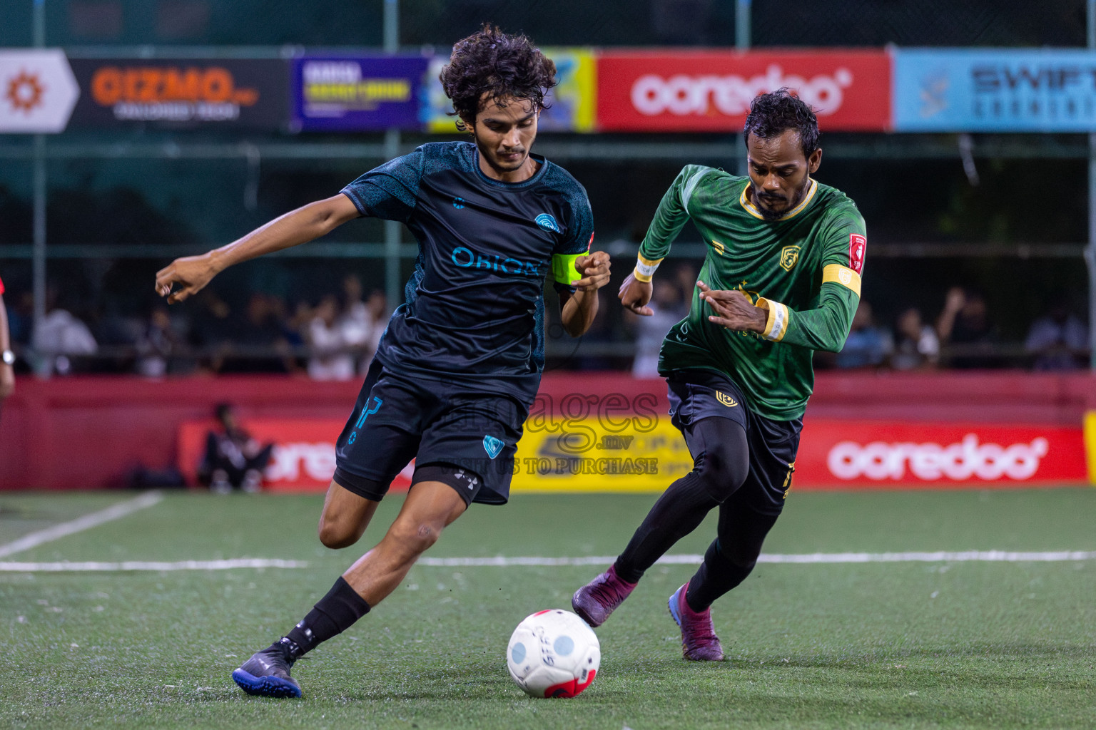 Sh Feevah vs Sh Feydhoo in Day 5 of Golden Futsal Challenge 2024 was held on Friday, 19th January 2024, in Hulhumale', Maldives Photos: Mohamed Mahfooz Moosa / images.mv