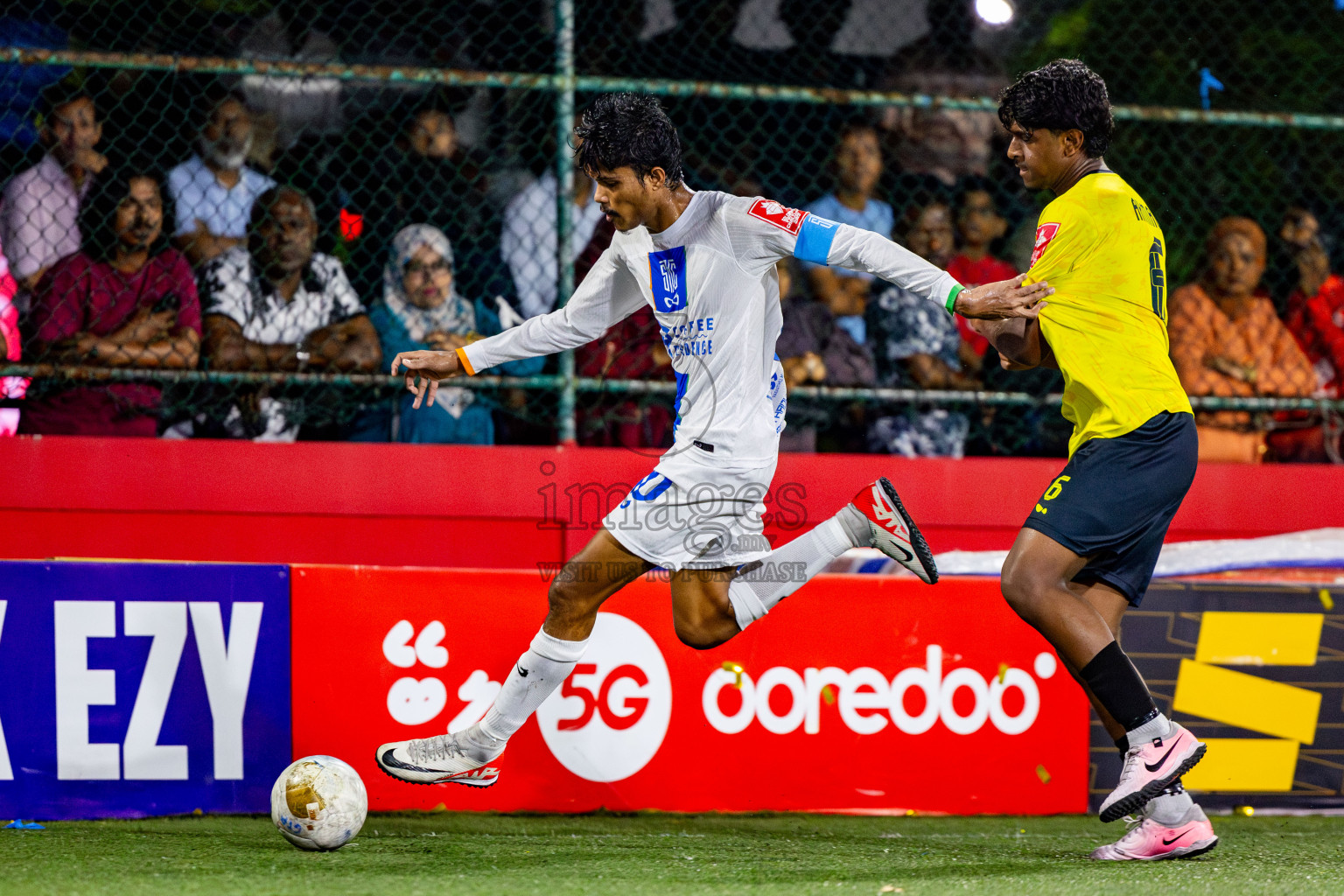 Gdh Gadhdhoo vs S Hithadhoo in zone round Day 30 of Golden Futsal Challenge 2025 was held on Monday , 3rd February 2025, in Hulhumale', Maldives. Photos: Nausham Waheed / images.mv
