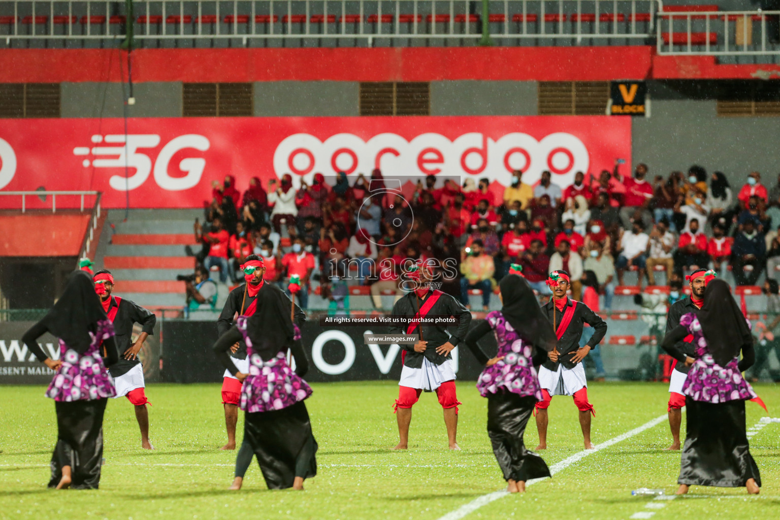 Opening Ceremony of SAFF Championship 2021 held on 1st October 2021 in Galolhu National Stadium, Male', Maldives