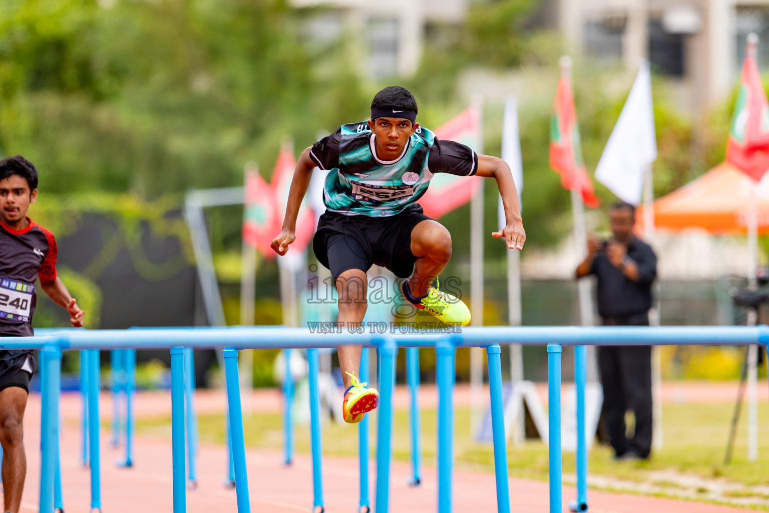 Day 6 of MWSC Interschool Athletics Championships 2024 held in Hulhumale Running Track, Hulhumale, Maldives on Thursday, 14th November 2024. Photos by: Nausham Waheed / Images.mv