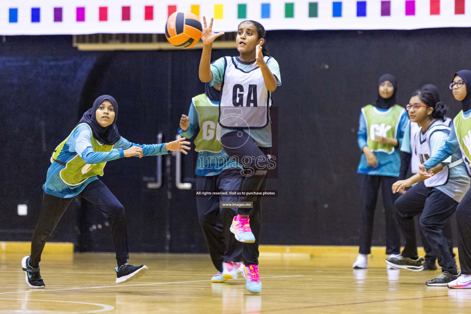 Day5 of 24th Interschool Netball Tournament 2023 was held in Social Center, Male', Maldives on 31st October 2023. Photos: Nausham Waheed / images.mv