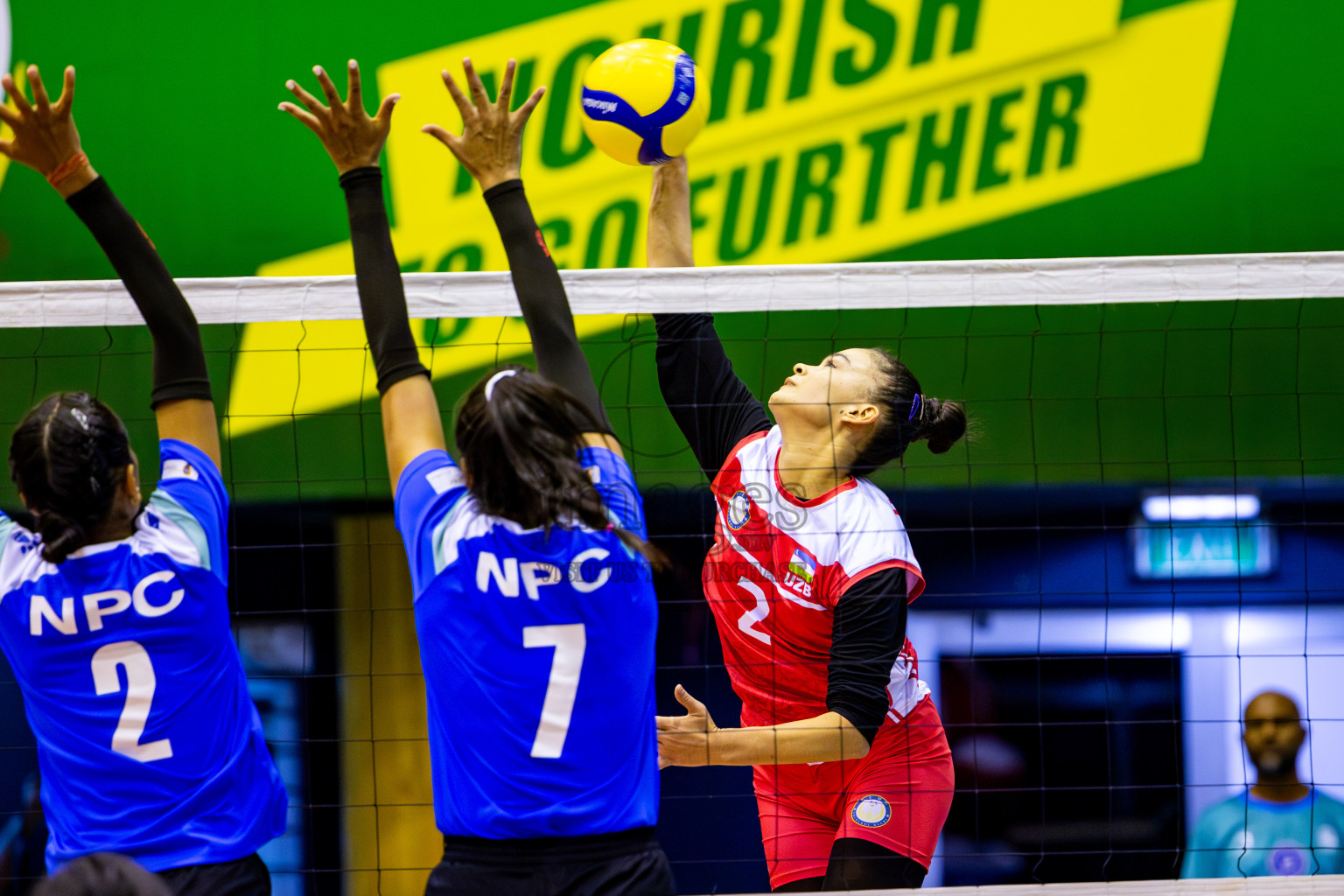 Nepal Police Club vs Humo VC in the Final of CAVA Woman's Volleyball Club Championship 2024 was held in Social Center, Male', Maldives on Saturday, 21st September 2024. Photos: Nausham Waheed / images.mv