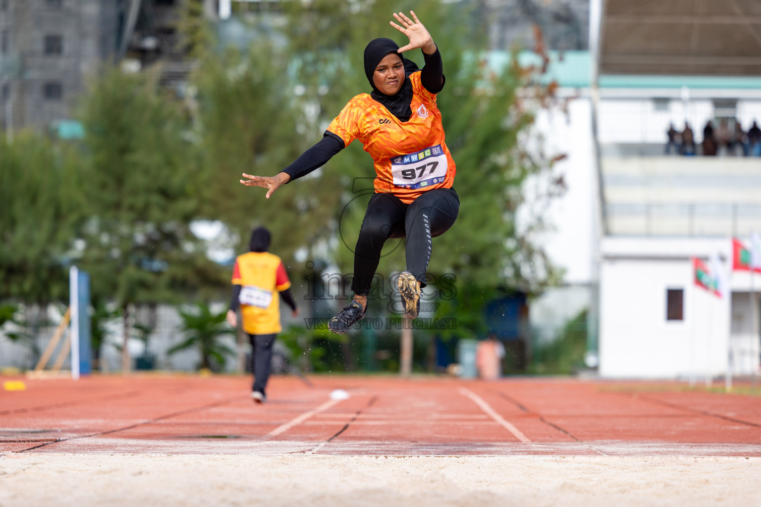 Day 1 of MWSC Interschool Athletics Championships 2024 held in Hulhumale Running Track, Hulhumale, Maldives on Saturday, 9th November 2024. 
Photos by: Ismail Thoriq, Hassan Simah / Images.mv