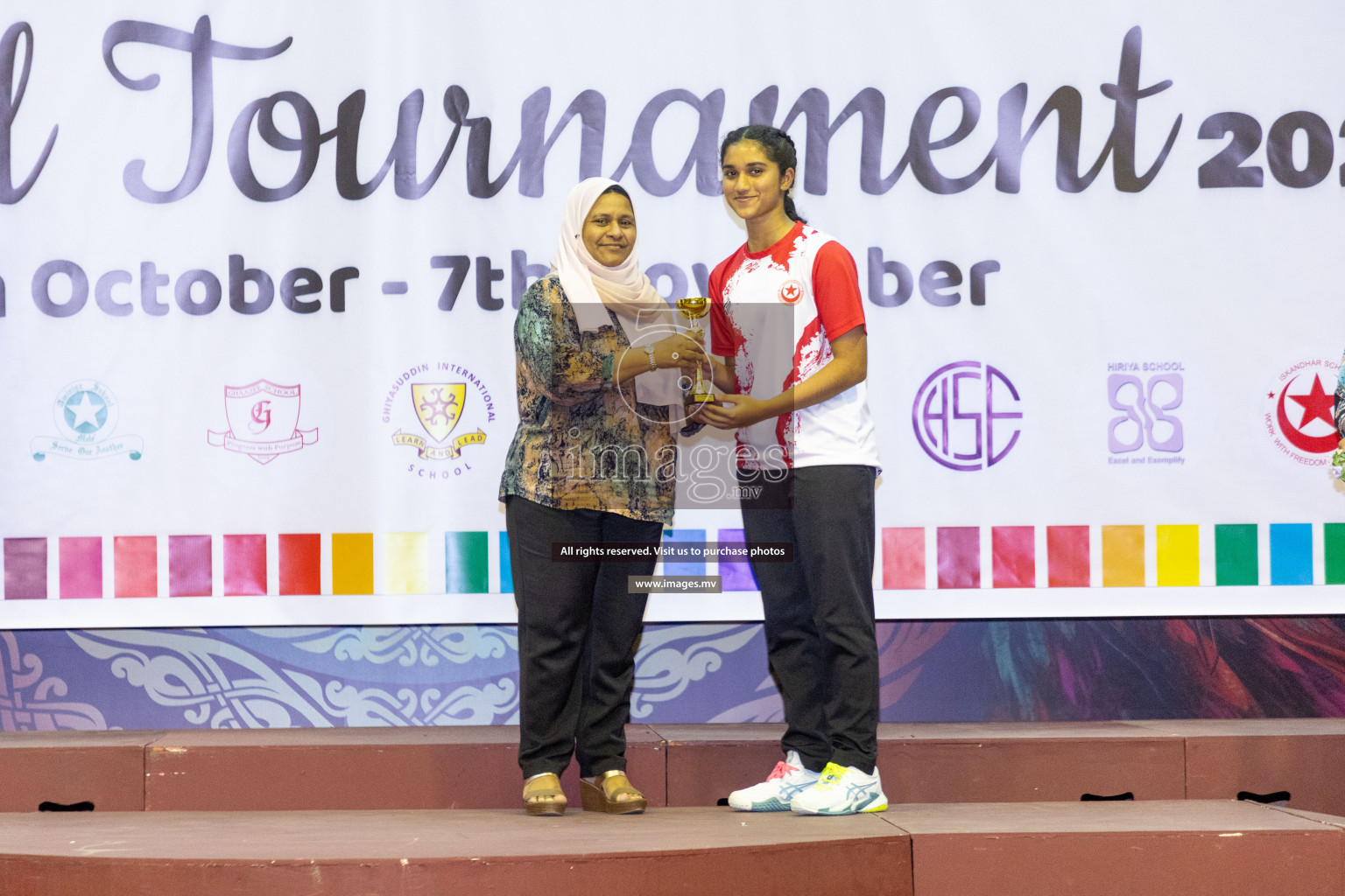 Final of 24th Interschool Netball Tournament 2023 was held in Social Center, Male', Maldives on 7th November 2023. Photos: Nausham Waheed / images.mv