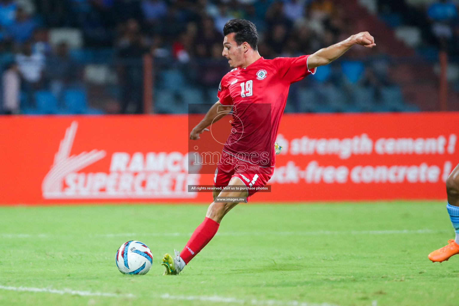 Lebanon vs India in the Semi-final of SAFF Championship 2023 held in Sree Kanteerava Stadium, Bengaluru, India, on Saturday, 1st July 2023. Photos: Nausham Waheed, Hassan Simah / images.mv