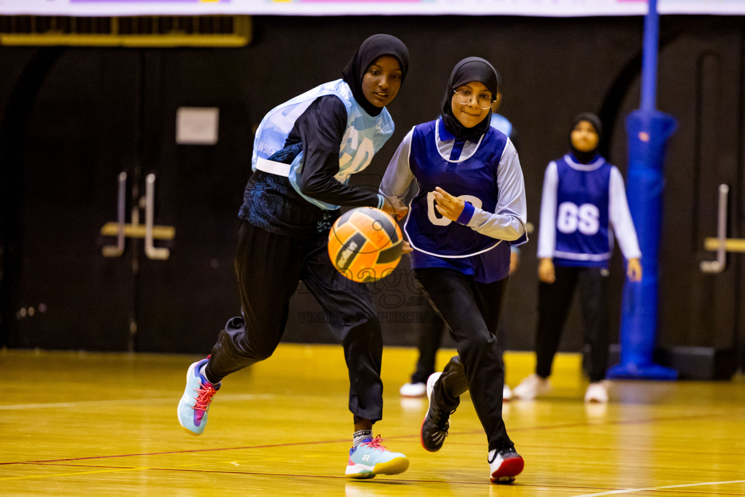 Day 6 of 25th Inter-School Netball Tournament was held in Social Center at Male', Maldives on Thursday, 15th August 2024. Photos: Nausham Waheed / images.mv