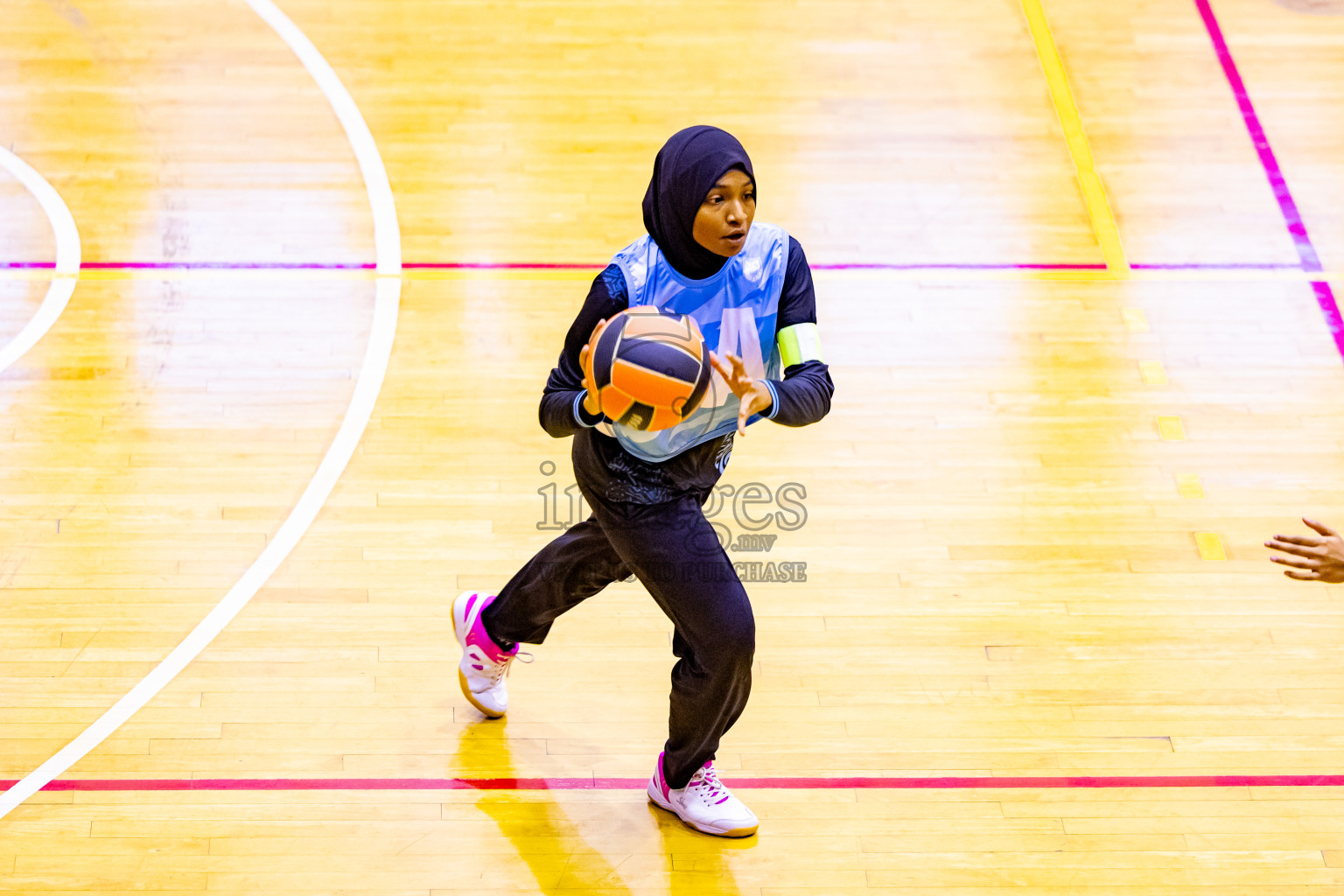 Day 12 of 25th Inter-School Netball Tournament was held in Social Center at Male', Maldives on Thursday, 22nd August 2024. Photos: Nausham Waheed / images.mv