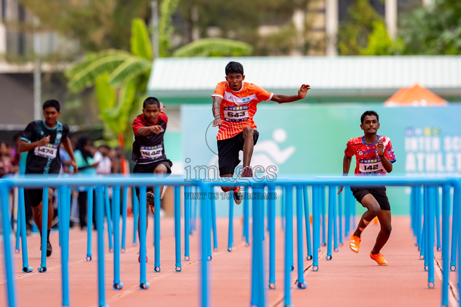 Day 6 of MWSC Interschool Athletics Championships 2024 held in Hulhumale Running Track, Hulhumale, Maldives on Thursday, 14th November 2024. Photos by: Nausham Waheed / Images.mv