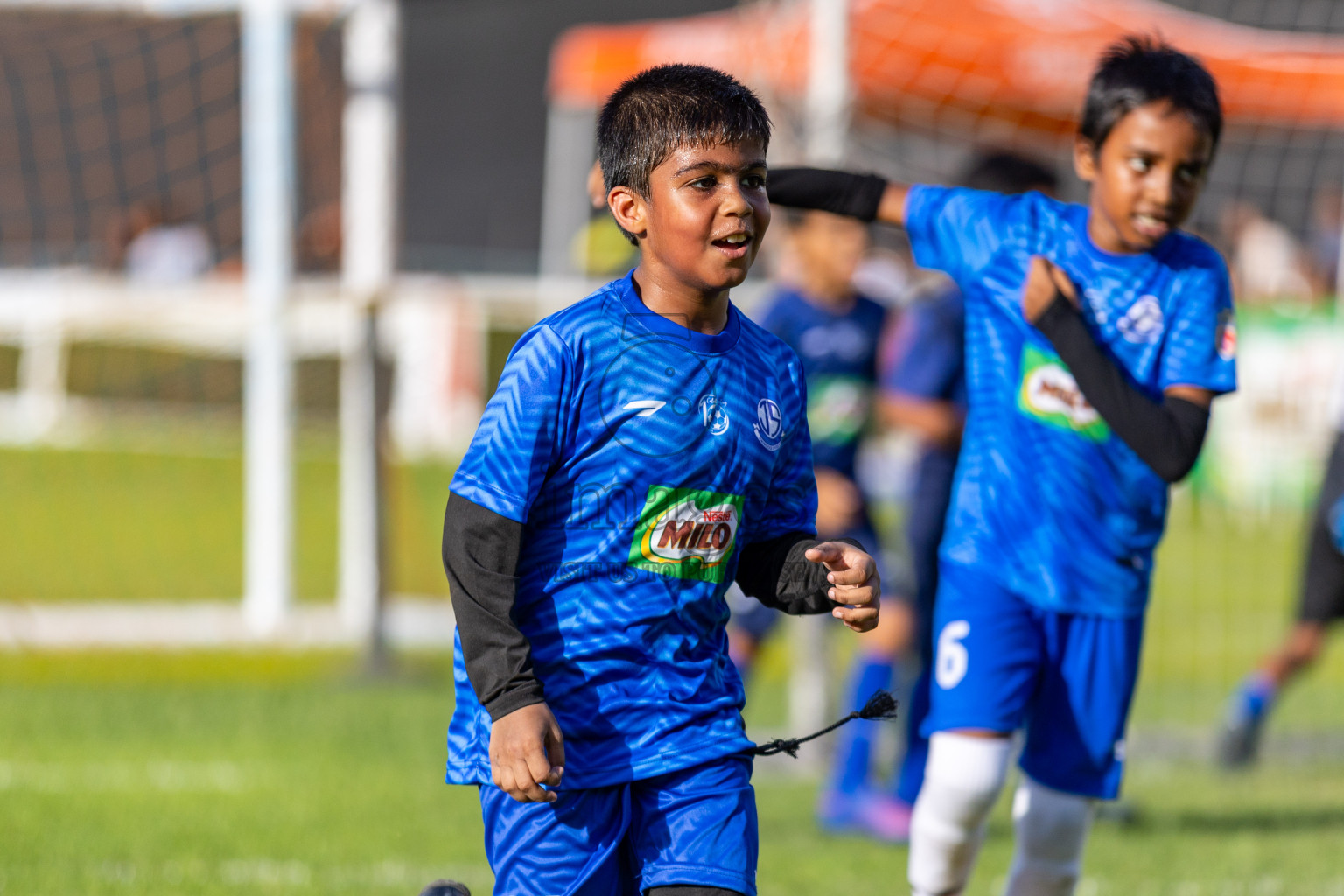 Day 1 of MILO Kids Football Fiesta was held at National Stadium in Male', Maldives on Friday, 23rd February 2024. Photos: Hassan Simah / images.mv