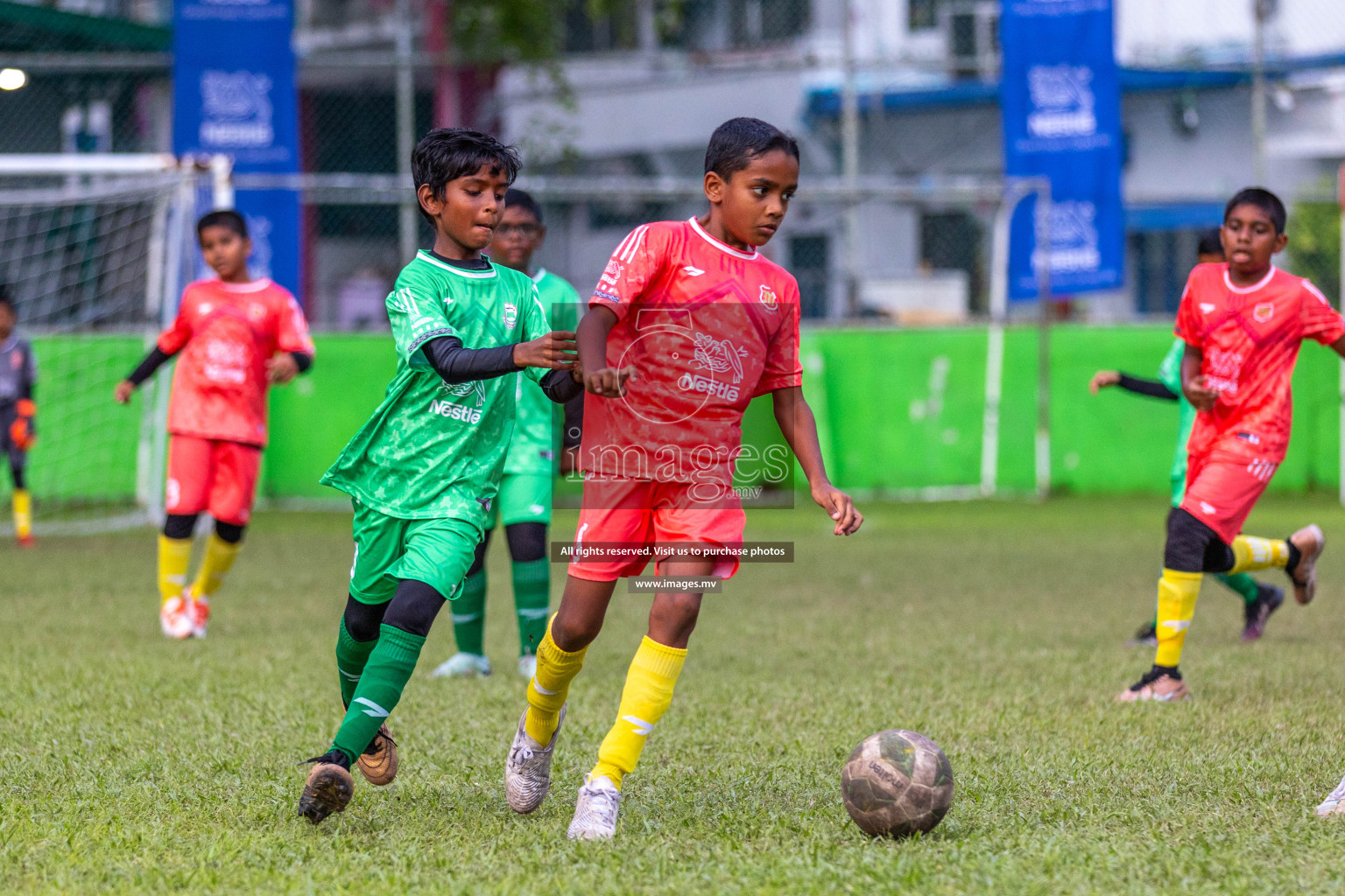 Day 2 of Nestle kids football fiesta, held in Henveyru Football Stadium, Male', Maldives on Thursday, 12th October 2023 Photos: Ismail Thoriq / Images.mv