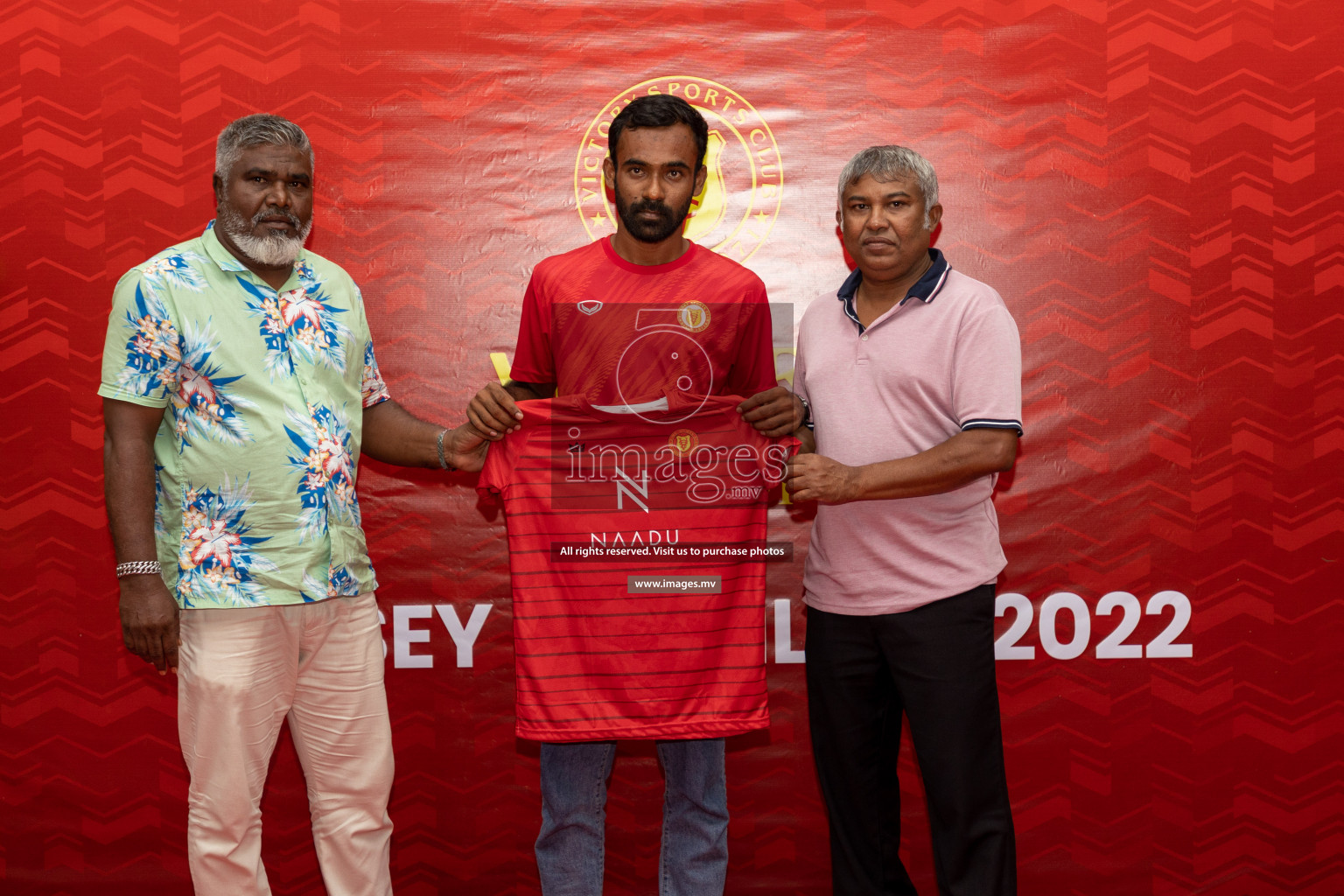 Victory Sports Club Jersey Unveiling 2022 on 14th July 2022, held in Jamaaludheen School Hall, Male', Maldives  Photos: Hassan Simah / Images.mv